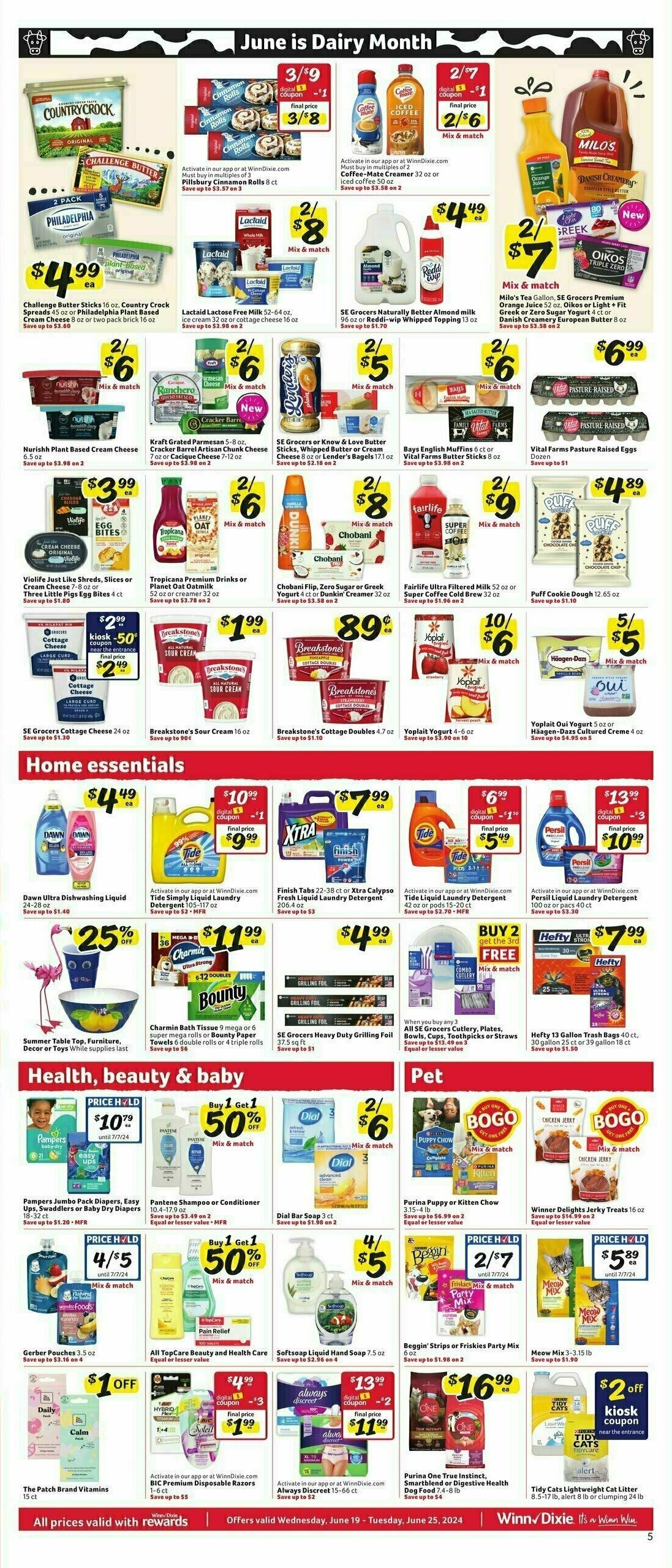 Winn-Dixie Weekly Ad from June 19