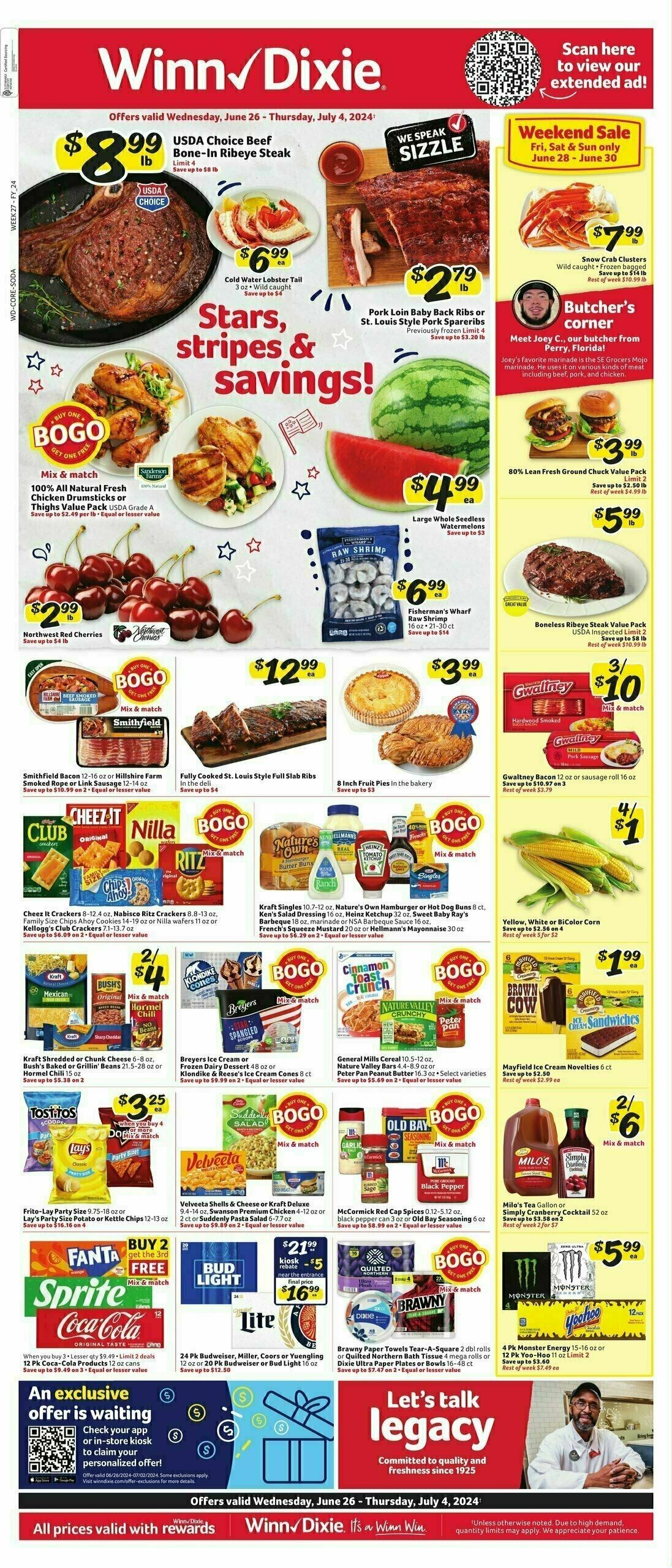 Winn-Dixie Weekly Ad from June 26