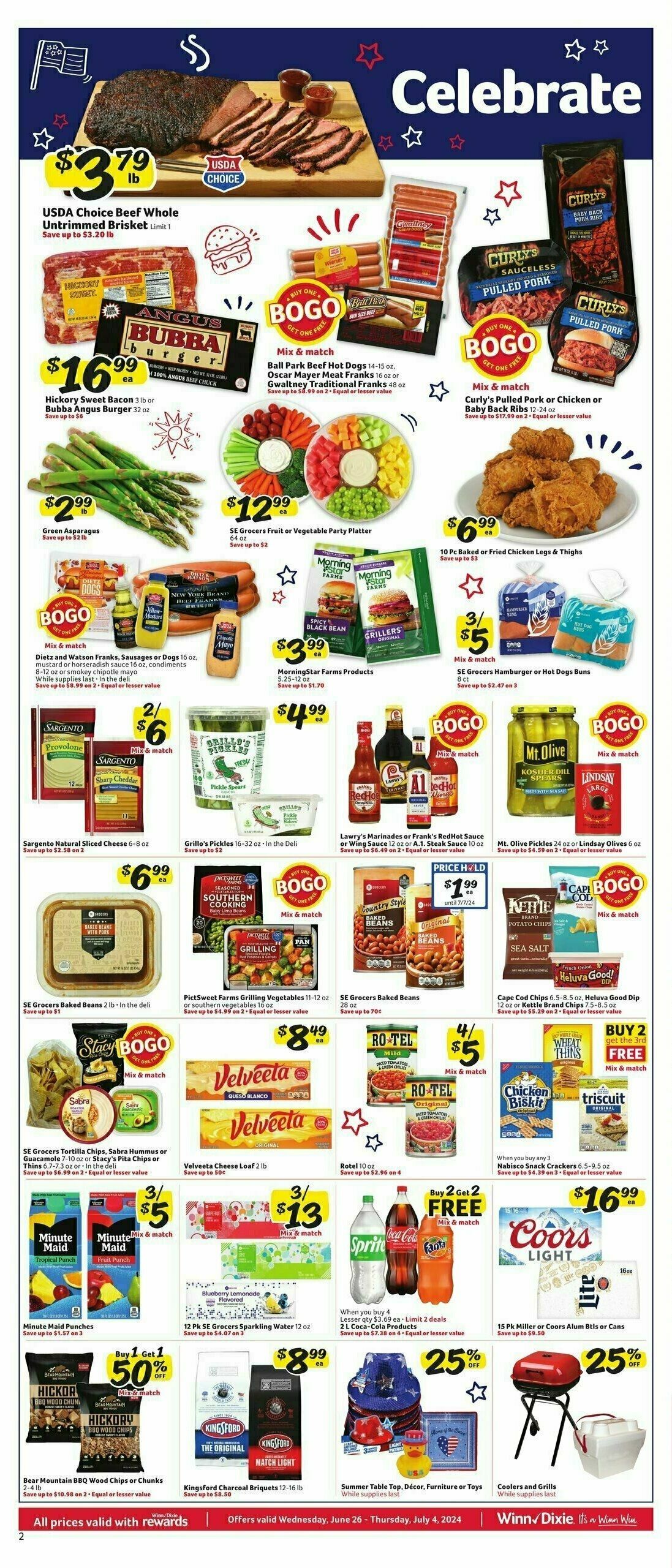 Winn-Dixie Weekly Ad from June 26