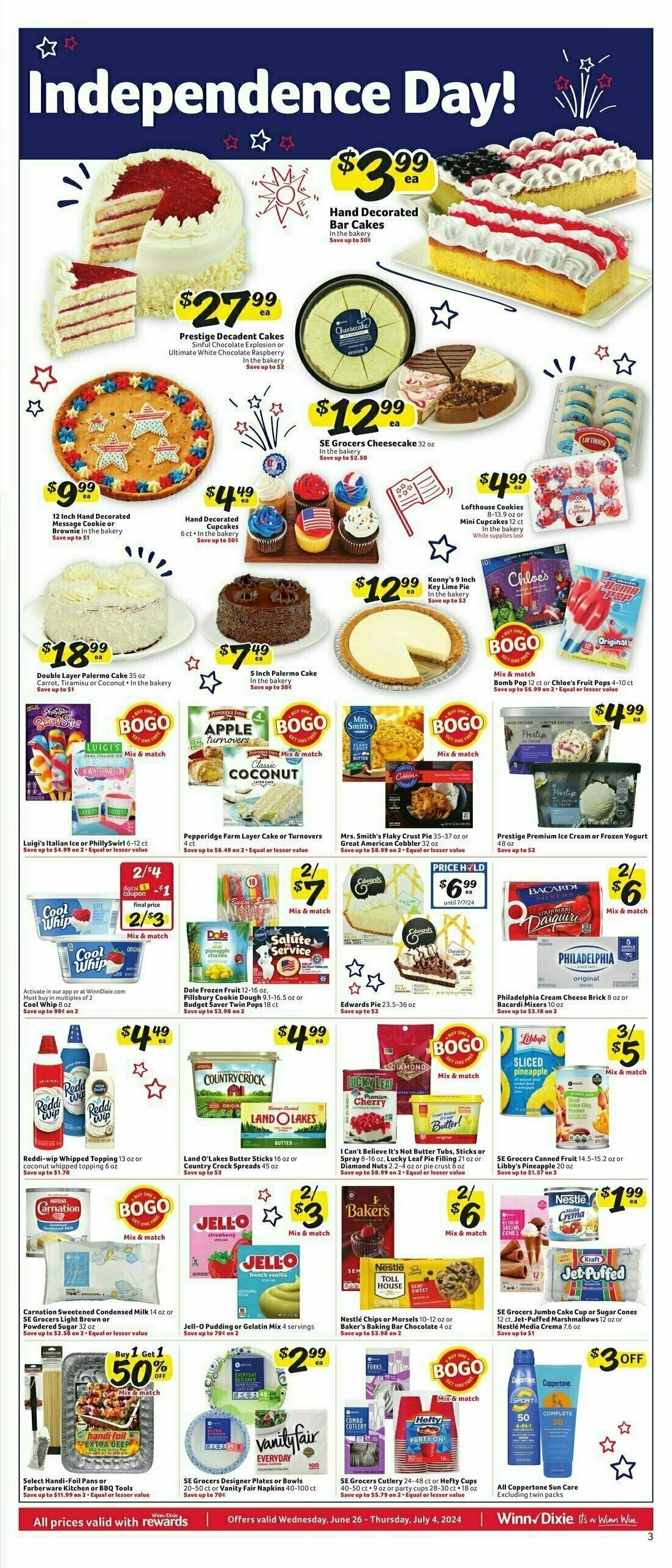 Winn-Dixie Weekly Ad from June 26