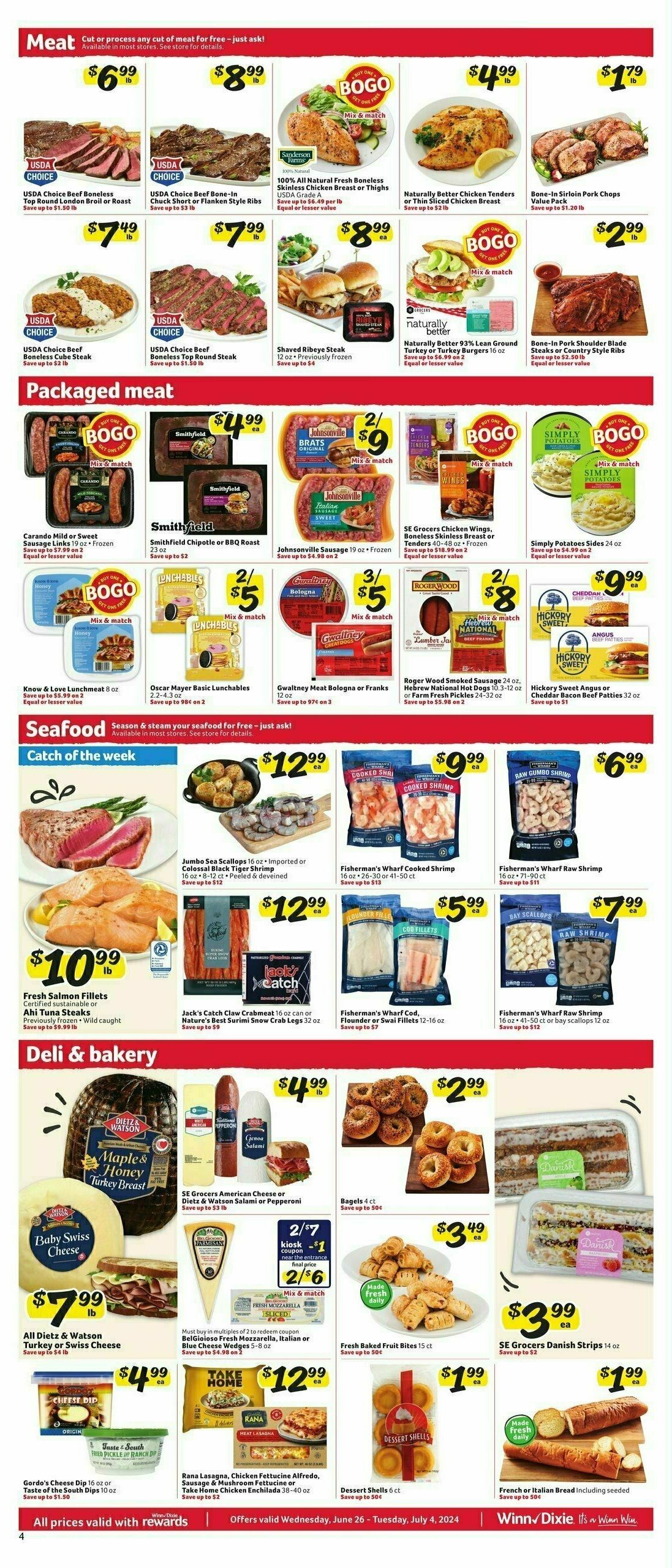 Winn-Dixie Weekly Ad from June 26