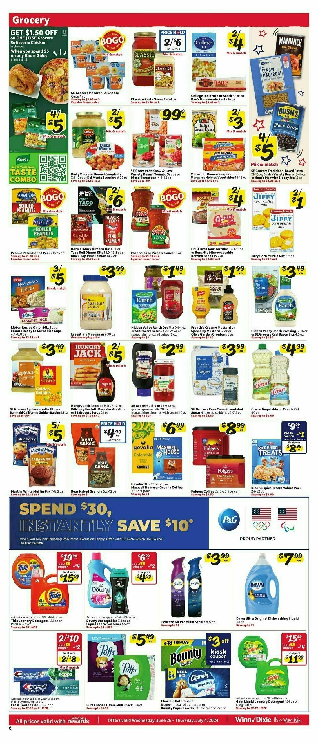 Winn-Dixie Weekly Ad from June 26