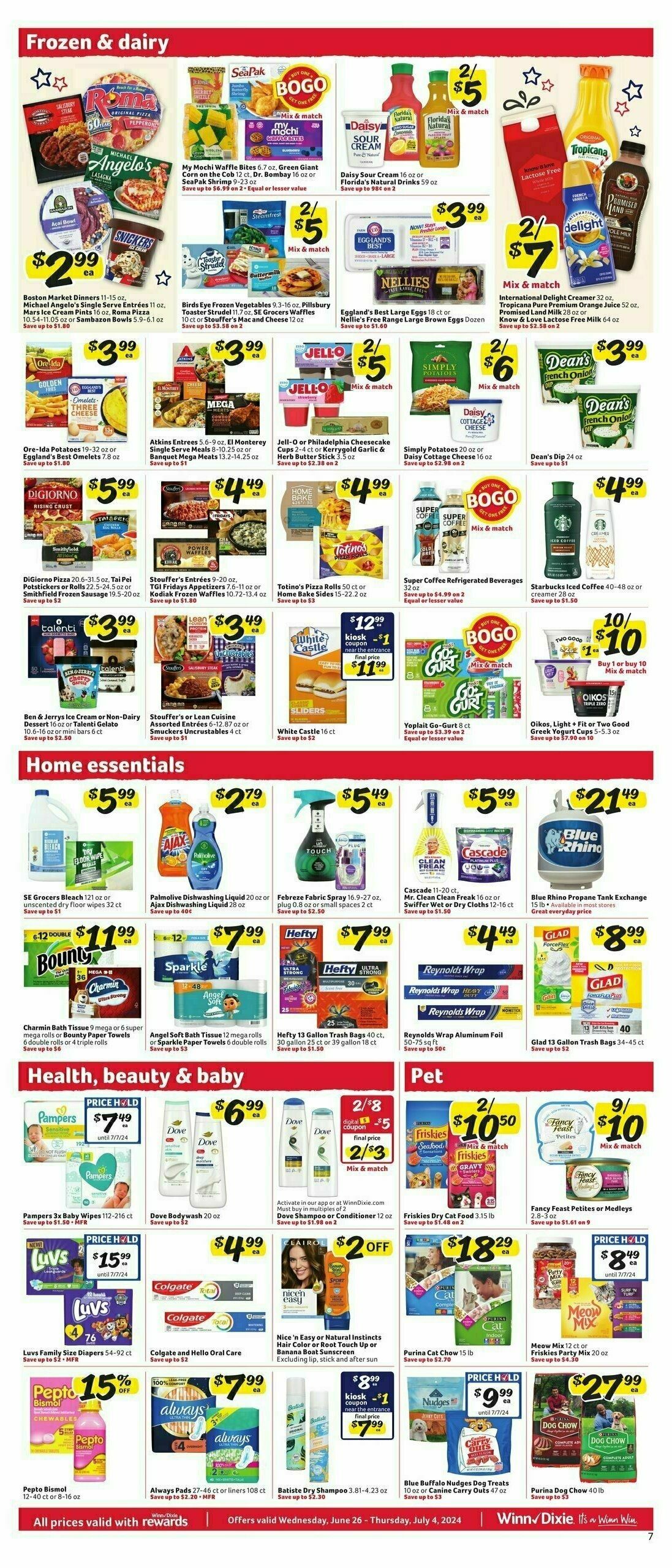 Winn-Dixie Weekly Ad from June 26