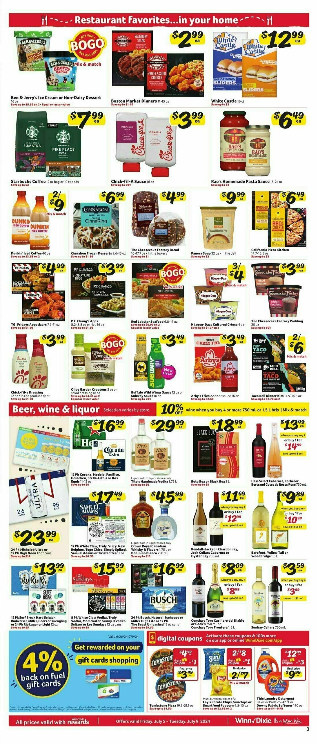 Winn-Dixie Weekly Ad from July 5