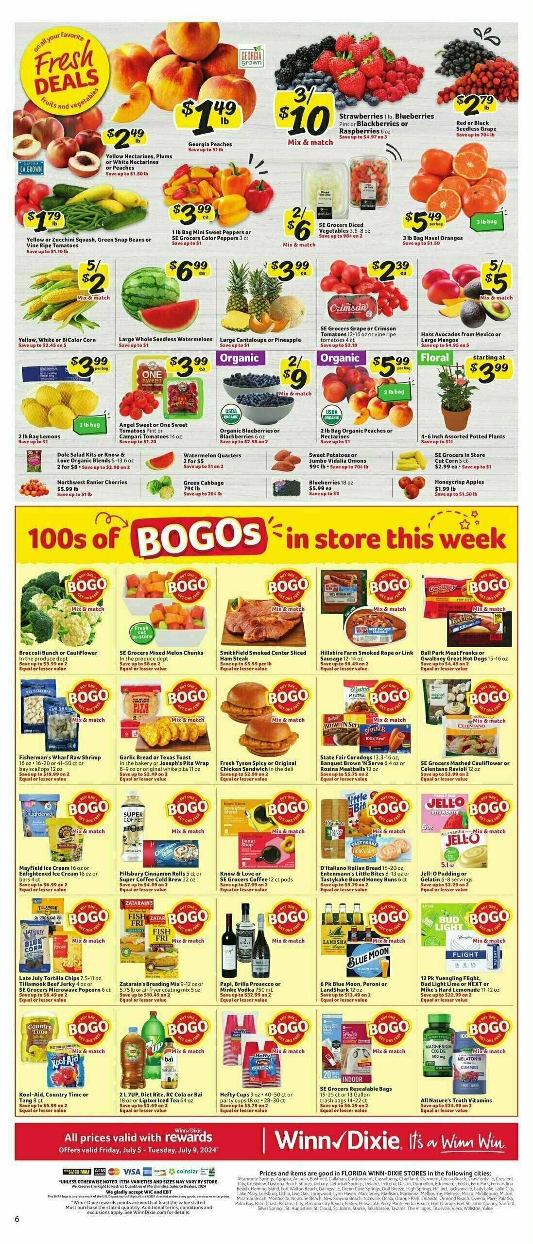 Winn-Dixie Weekly Ad from July 5