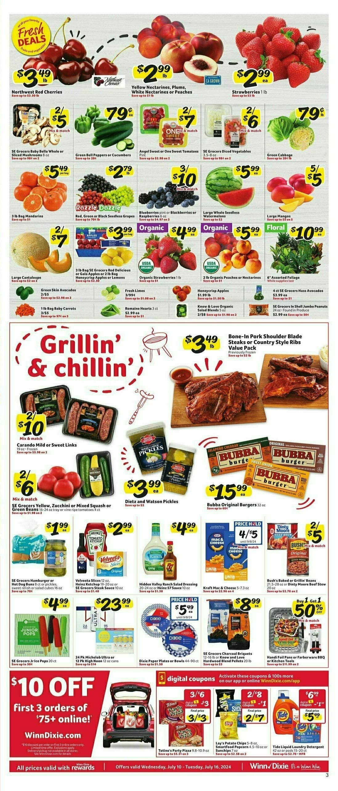 Winn-Dixie Weekly Ad from July 10