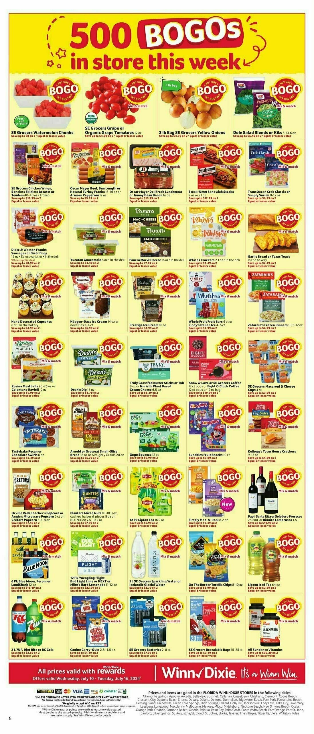 Winn-Dixie Weekly Ad from July 10