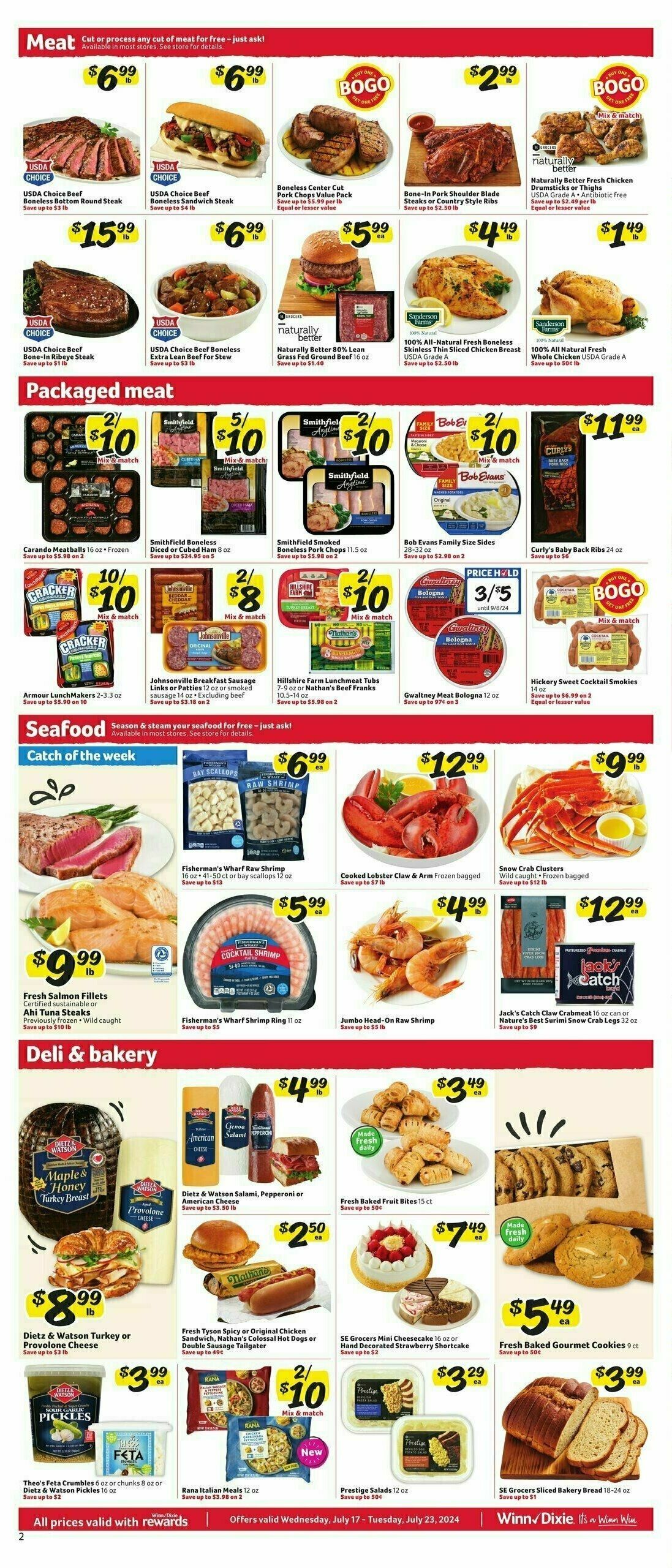 Winn-Dixie Weekly Ad from July 17