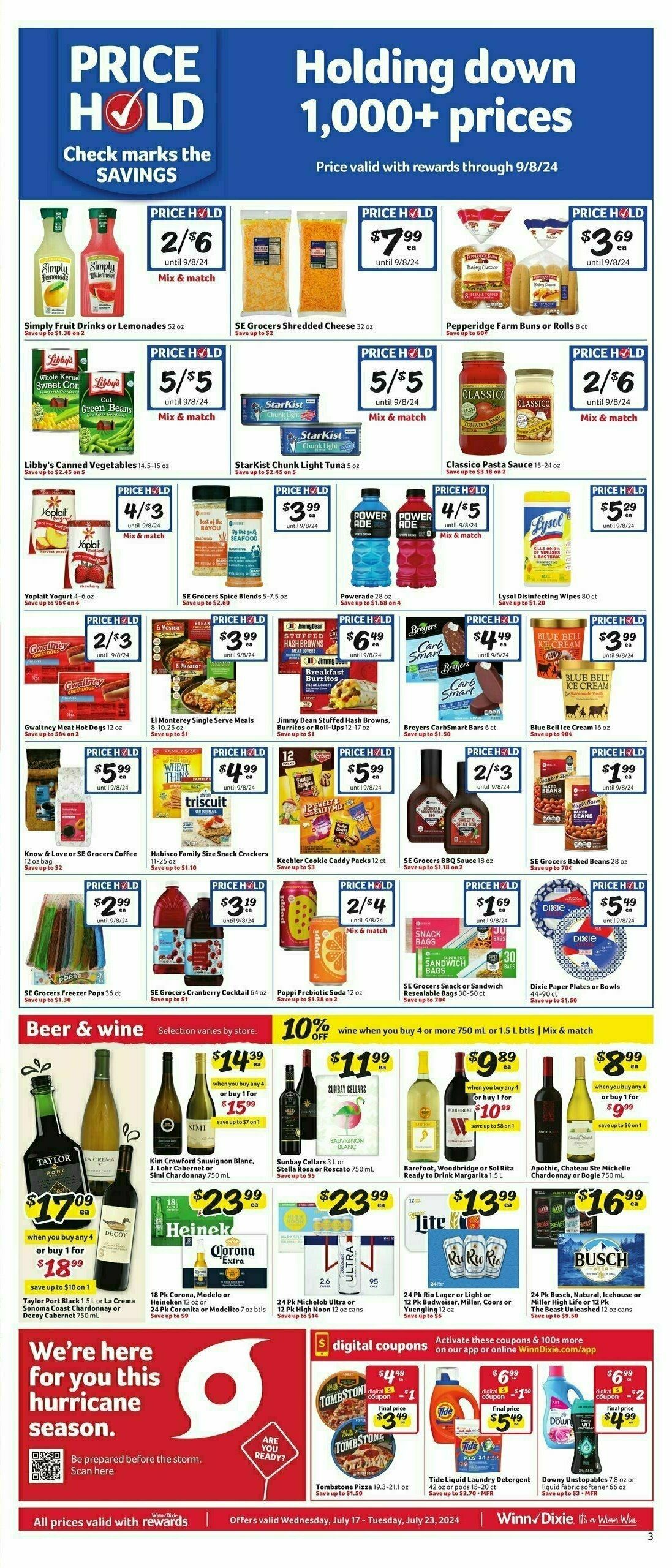 Winn-Dixie Weekly Ad from July 17