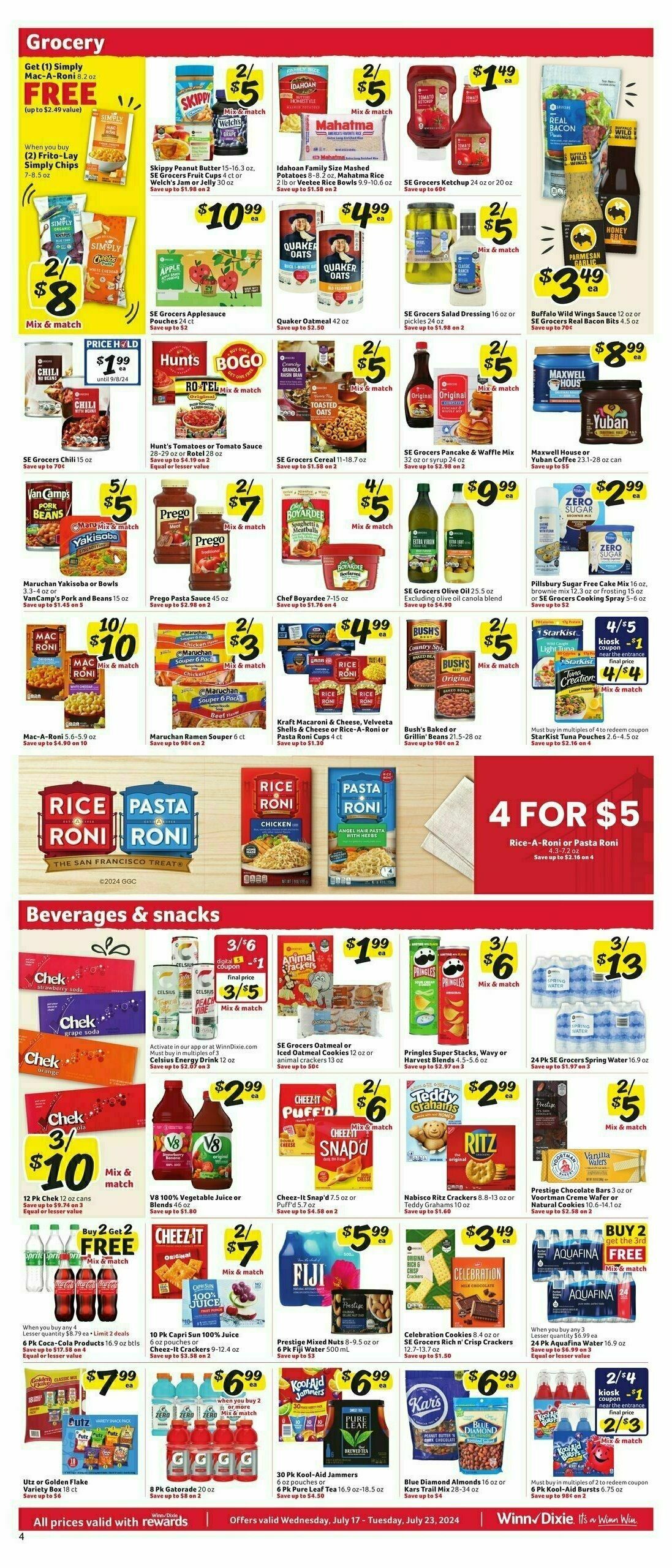 Winn-Dixie Weekly Ad from July 17