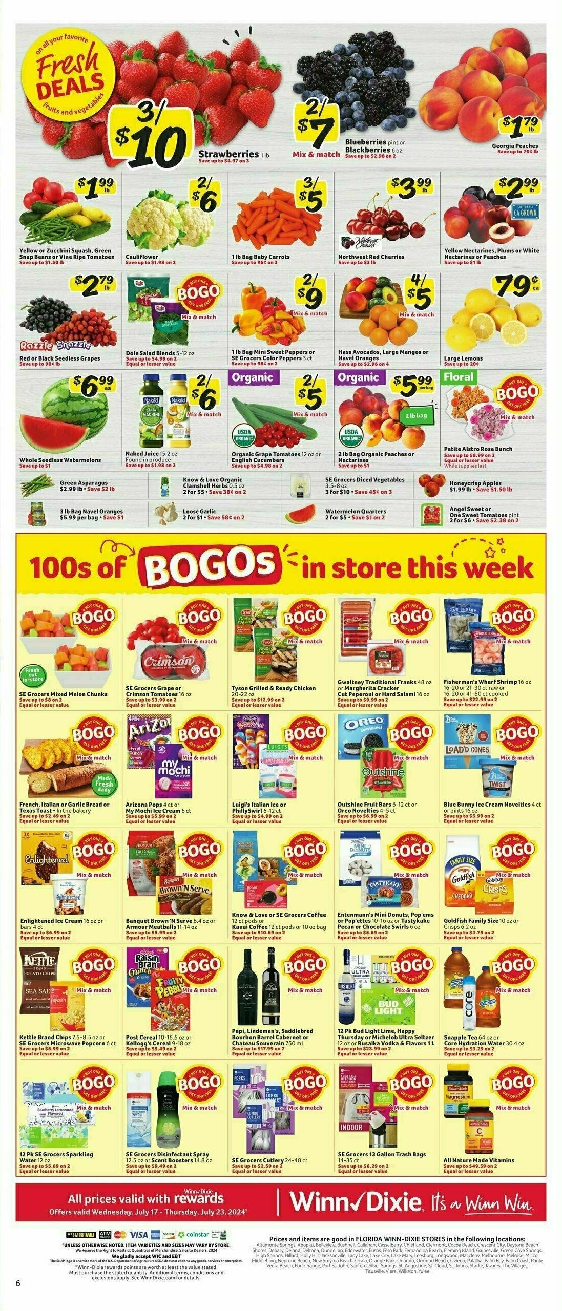 Winn-Dixie Weekly Ad from July 17