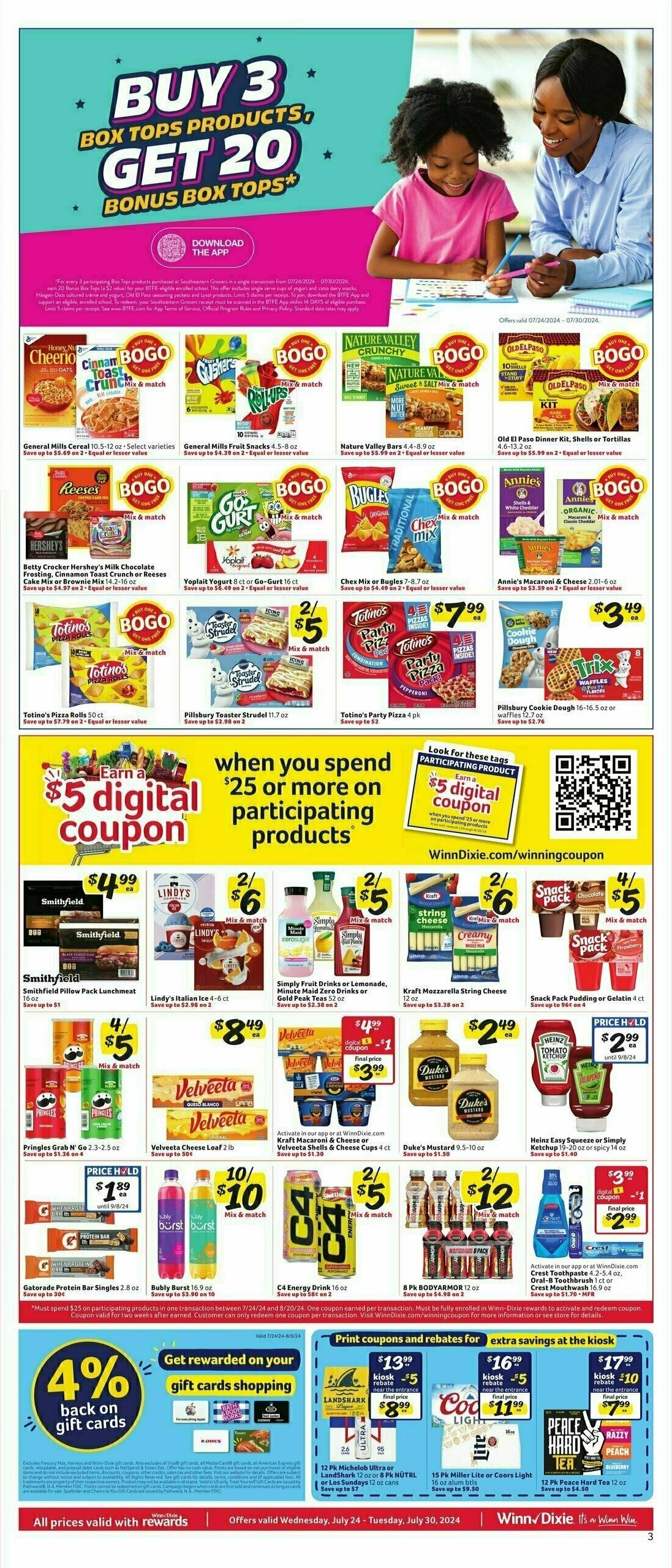 Winn-Dixie Weekly Ad from July 24