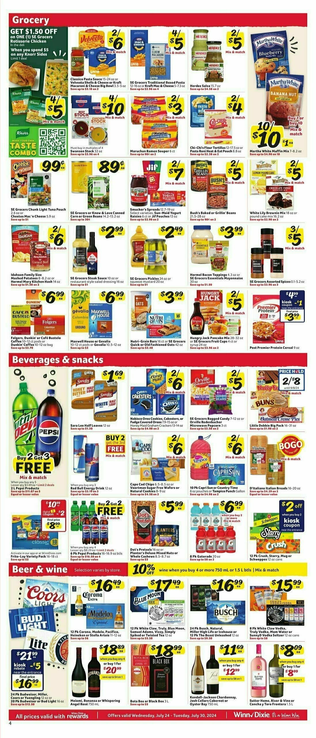 Winn-Dixie Weekly Ad from July 24