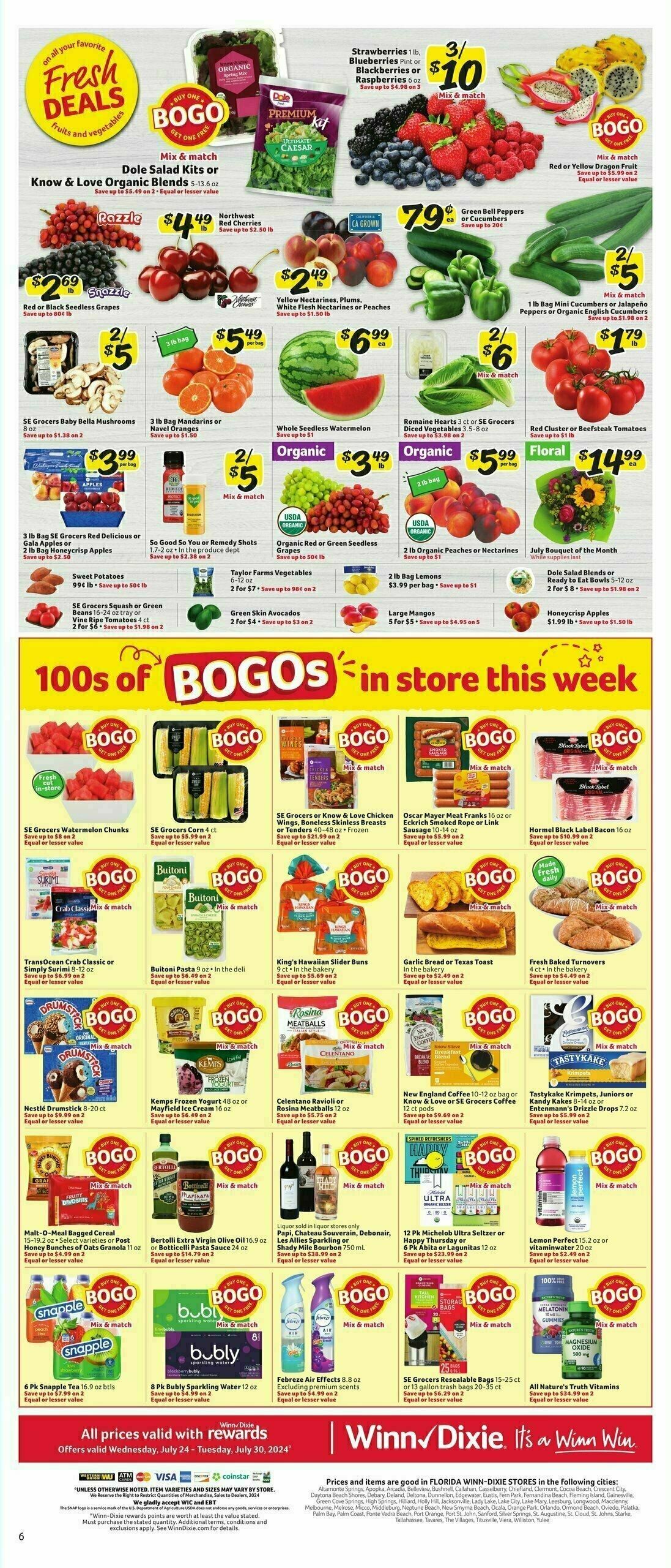 Winn-Dixie Weekly Ad from July 24