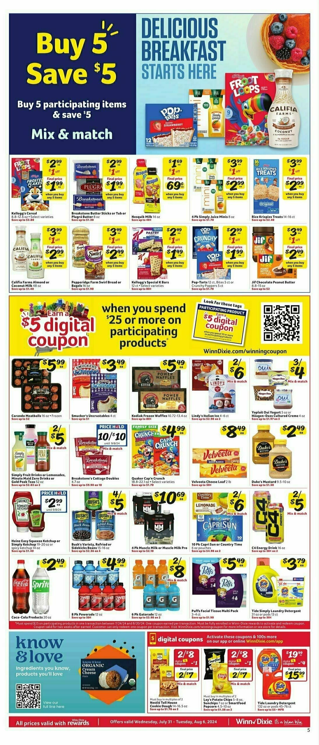 Winn-Dixie Weekly Ad from July 31