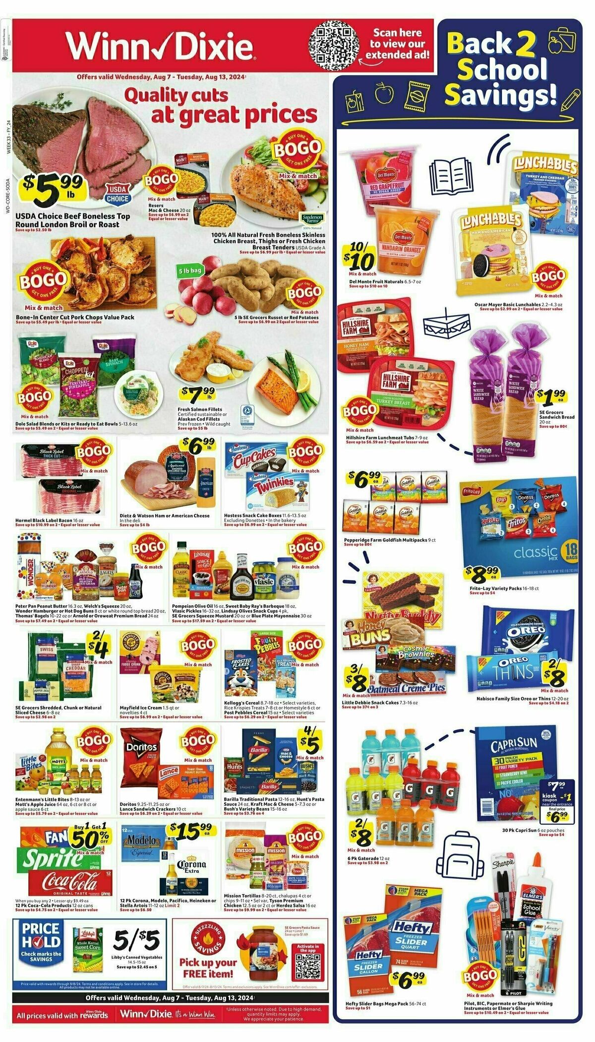 Winn-Dixie Weekly Ad from August 7