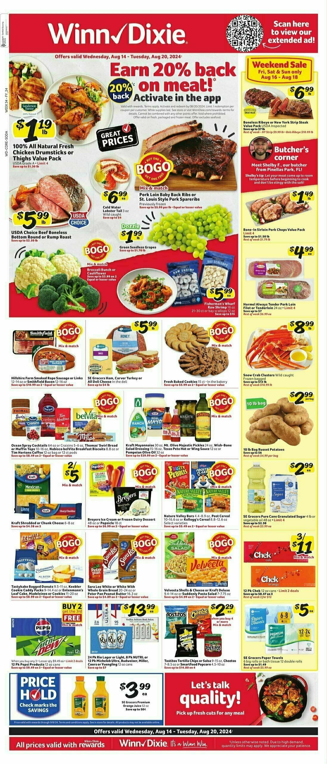 Winn-Dixie Weekly Ad from August 14