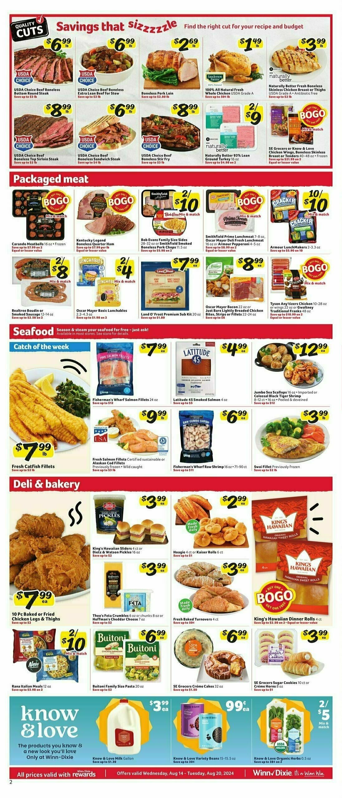 Winn-Dixie Weekly Ad from August 14