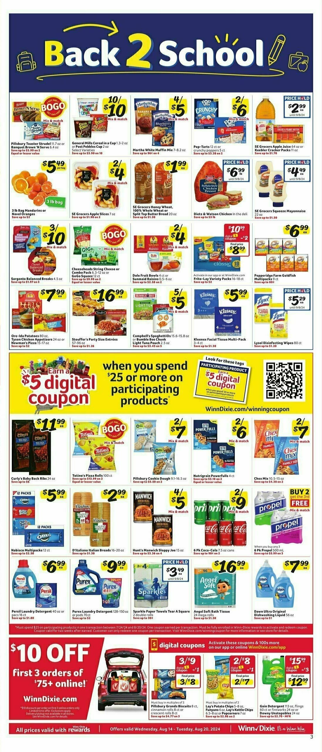 Winn-Dixie Weekly Ad from August 14