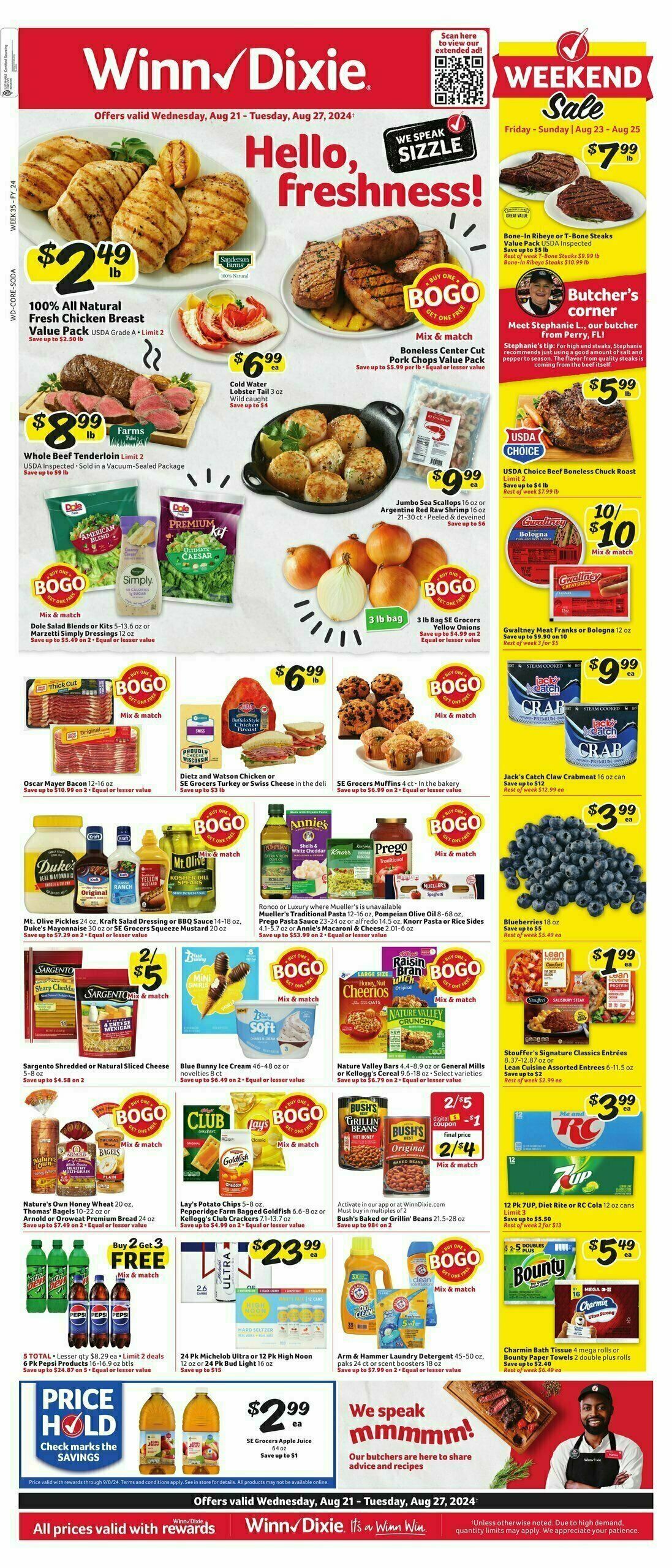 Winn-Dixie Weekly Ad from August 21