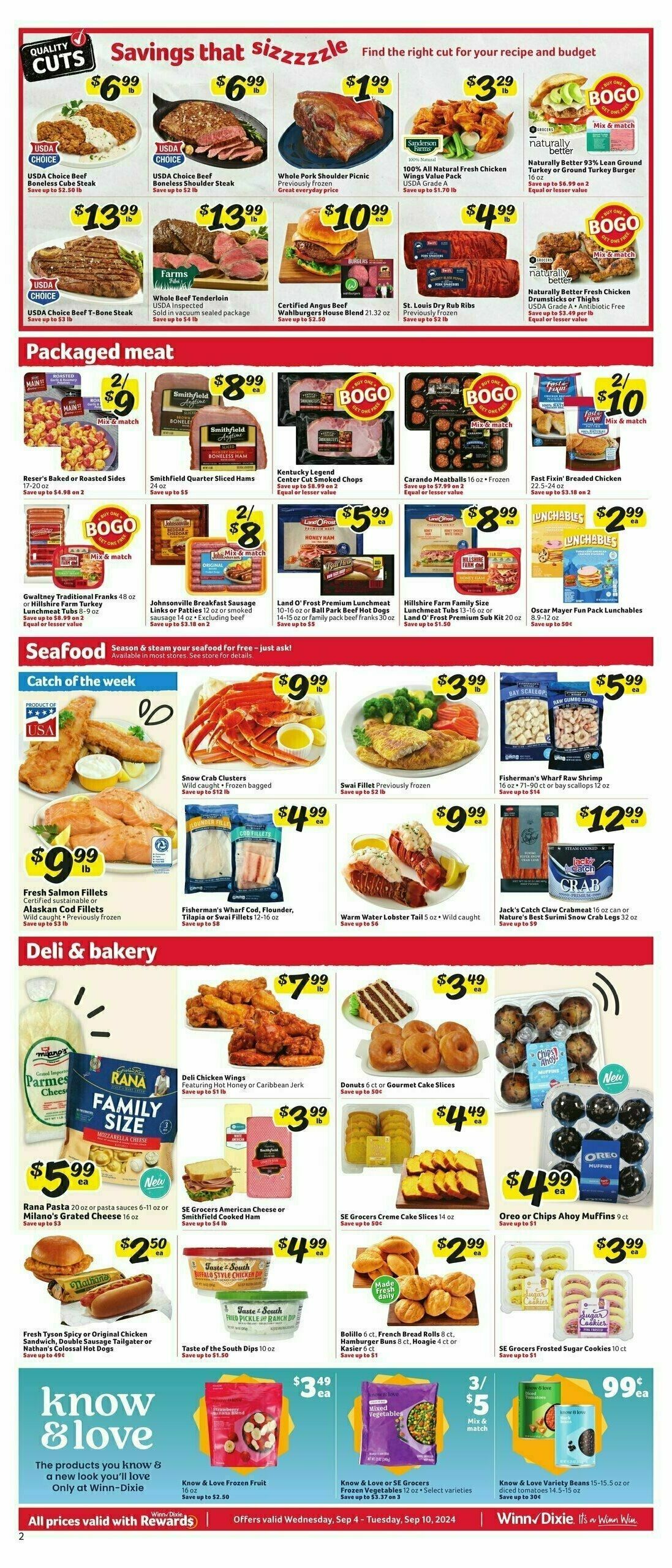 Winn-Dixie Weekly Ad from September 4