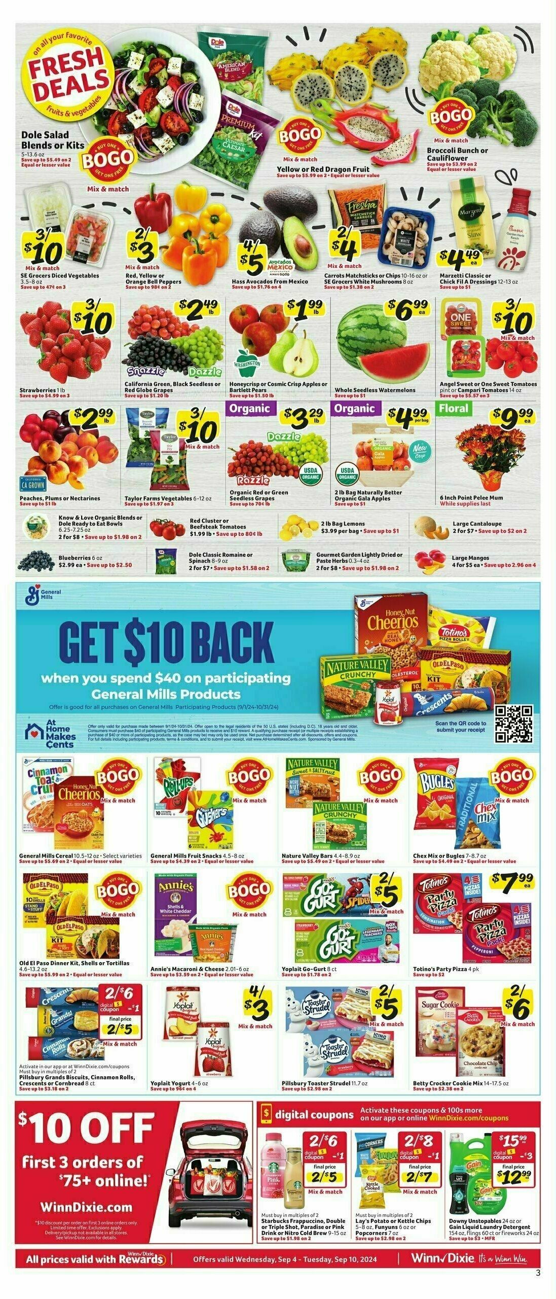 Winn-Dixie Weekly Ad from September 4