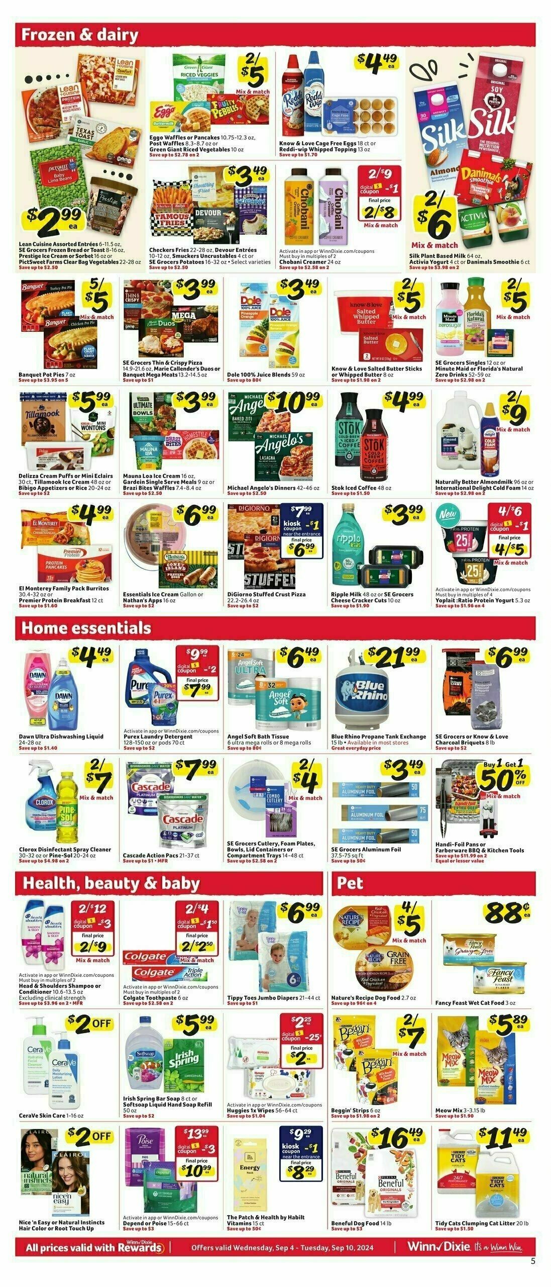 Winn-Dixie Weekly Ad from September 4