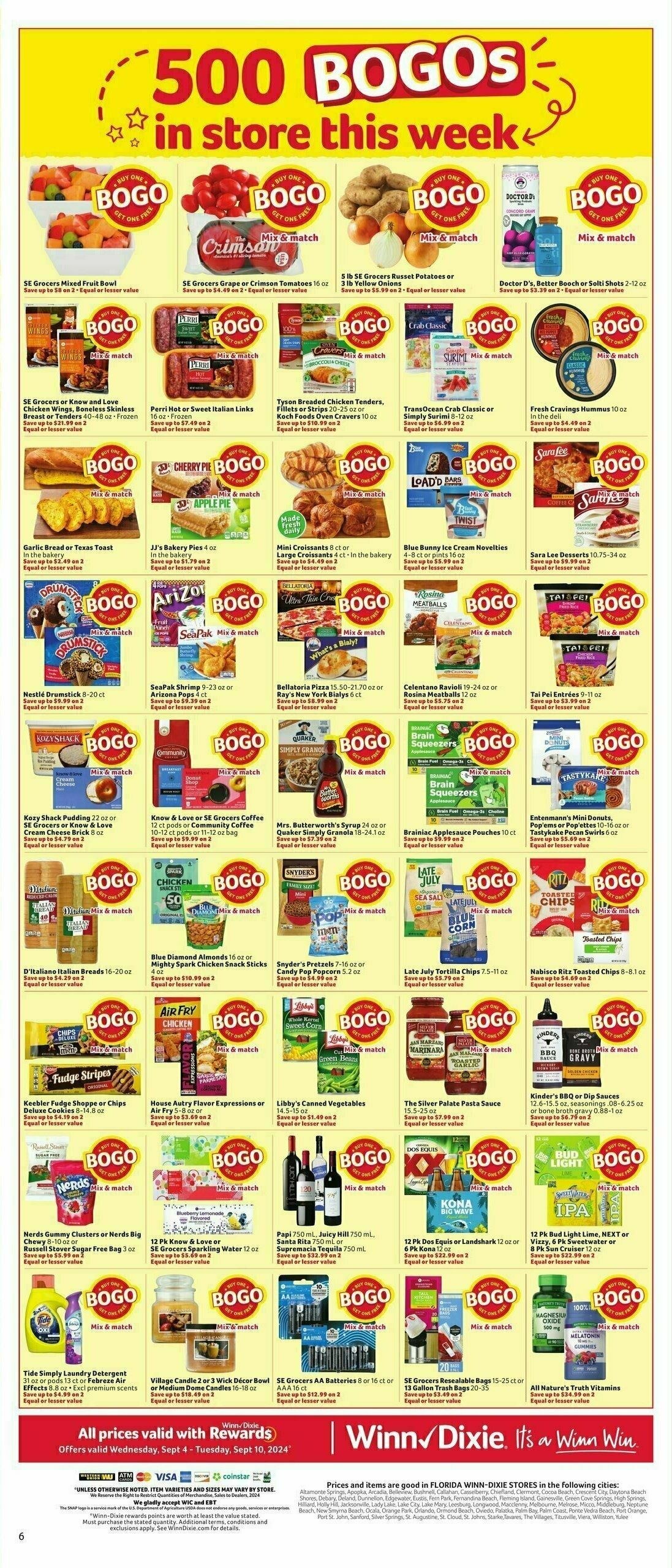 Winn-Dixie Weekly Ad from September 4