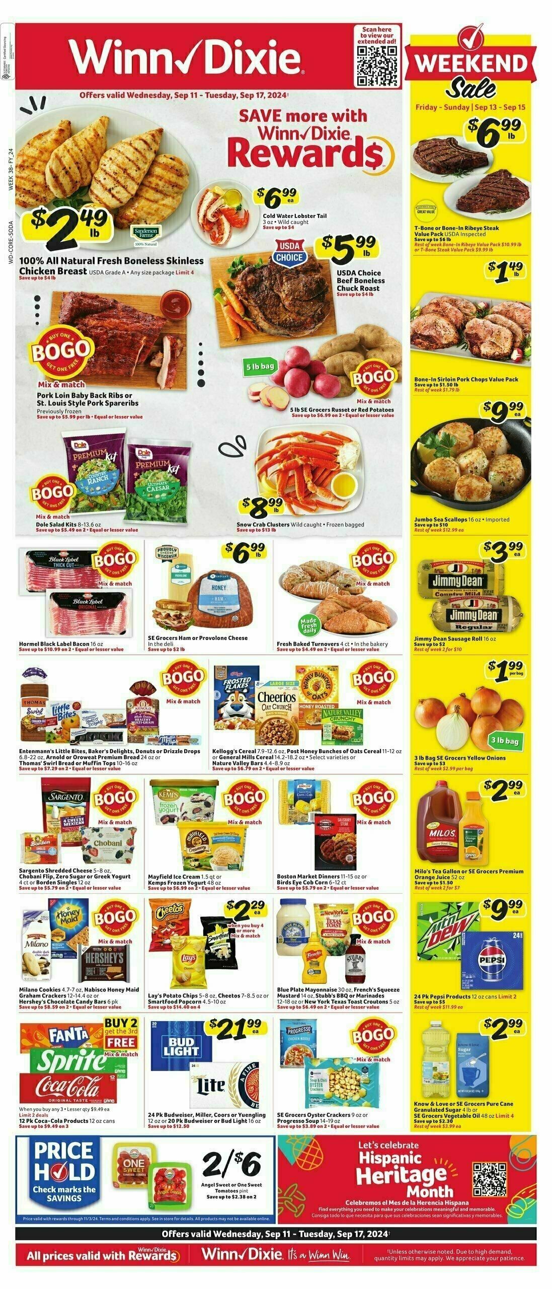 Winn-Dixie Weekly Ad from September 11