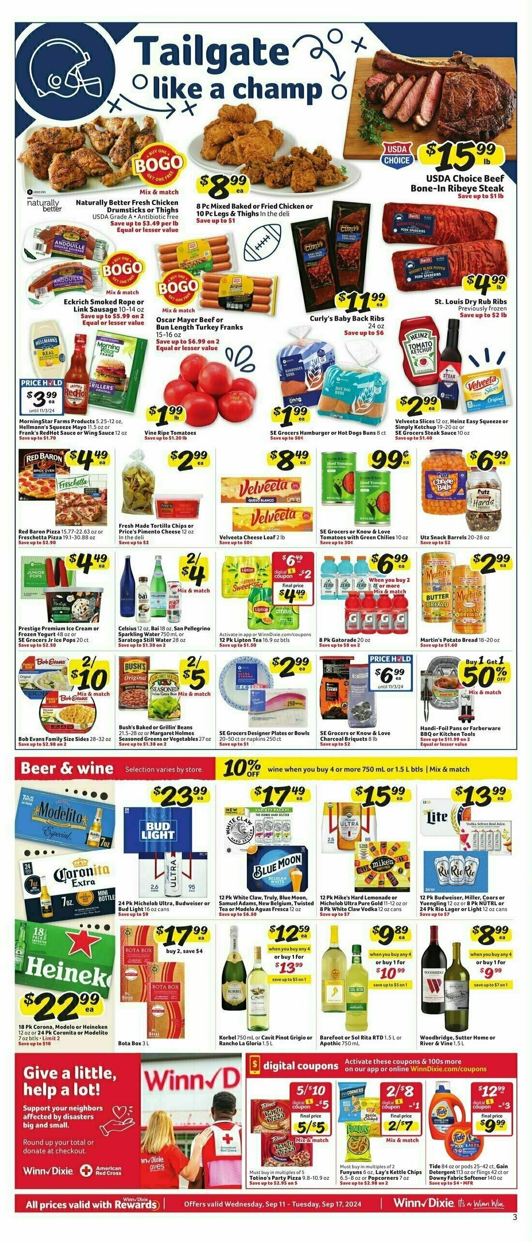 Winn-Dixie Weekly Ad from September 11