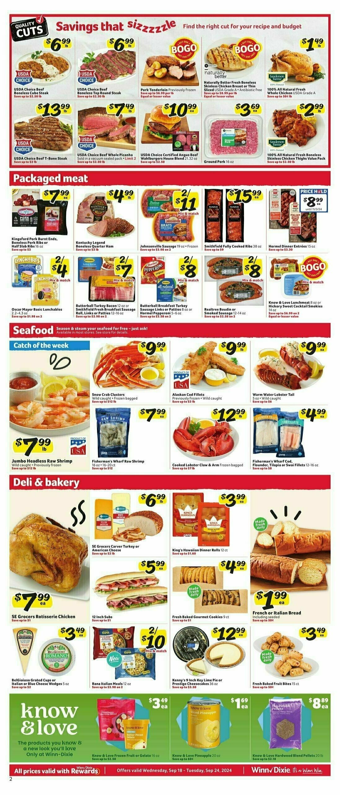 Winn-Dixie Weekly Ad from September 18