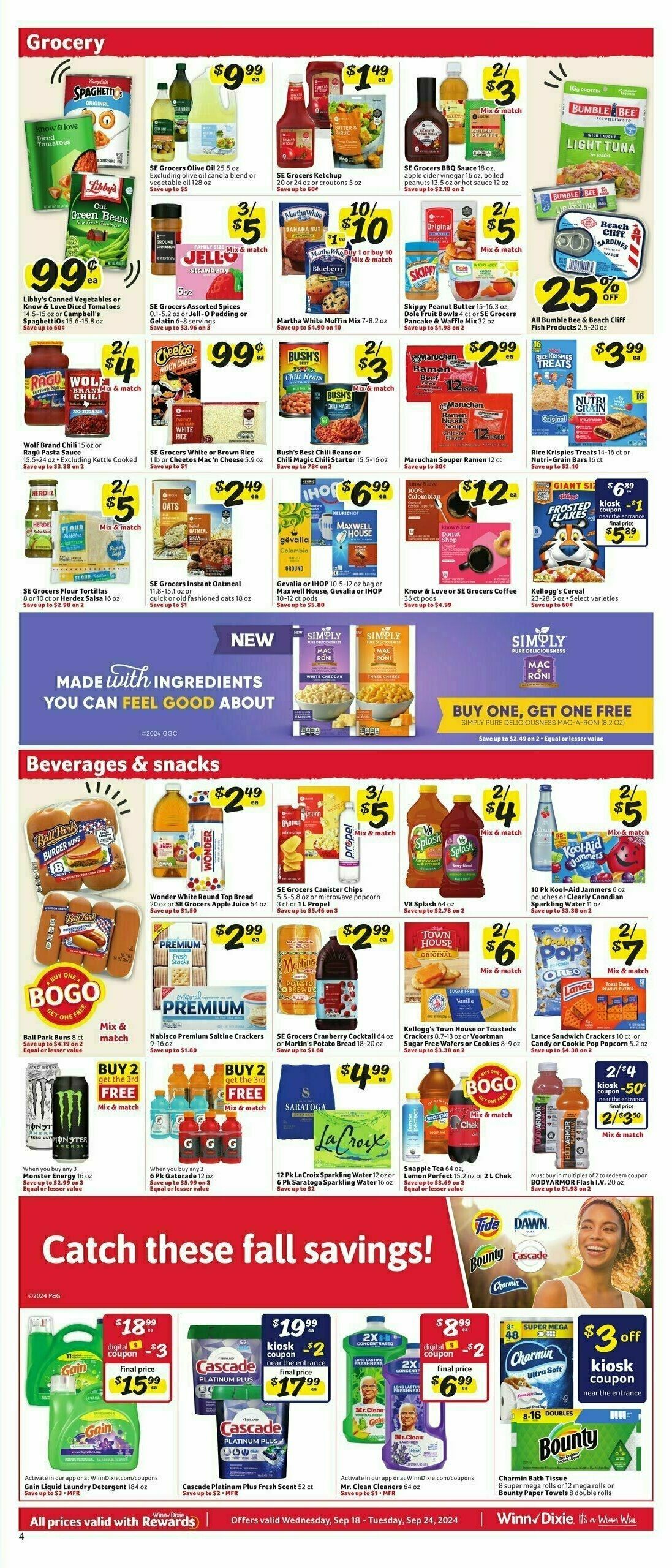 Winn-Dixie Weekly Ad from September 18