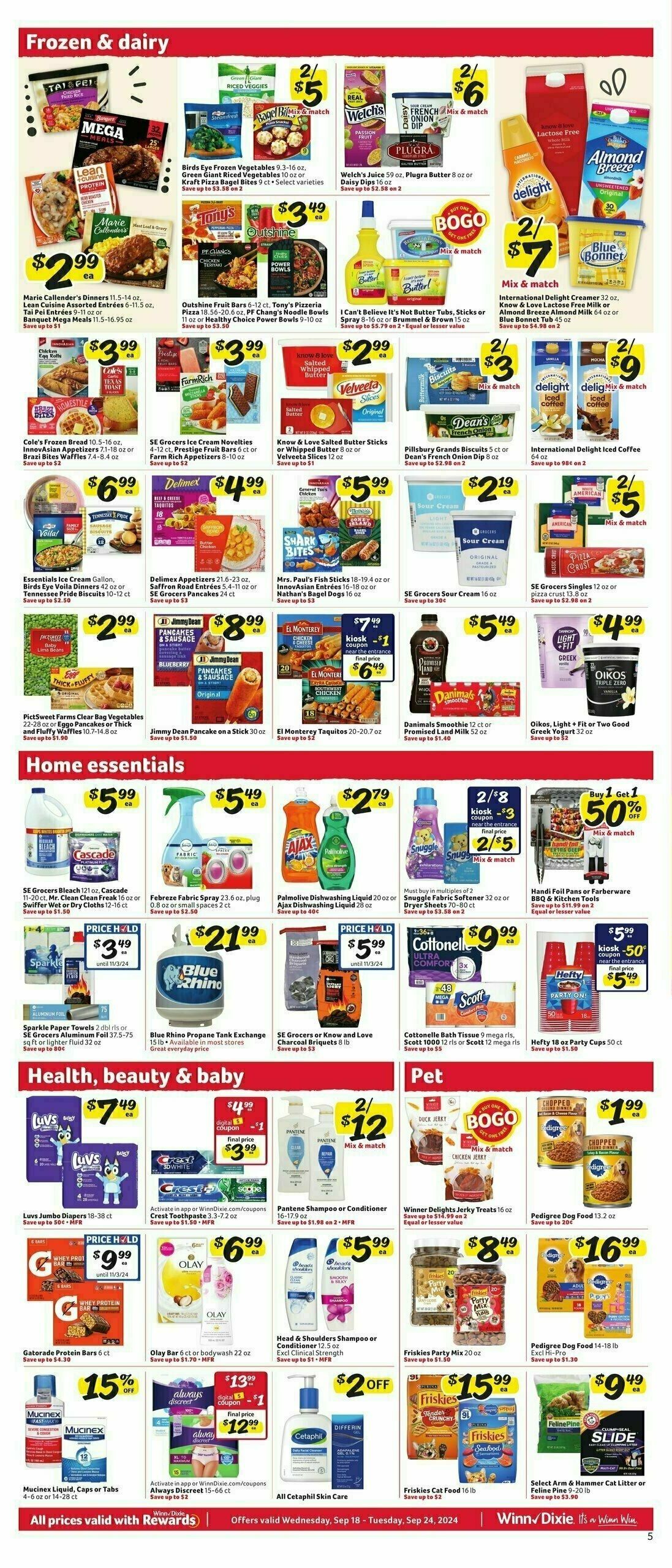 Winn-Dixie Weekly Ad from September 18