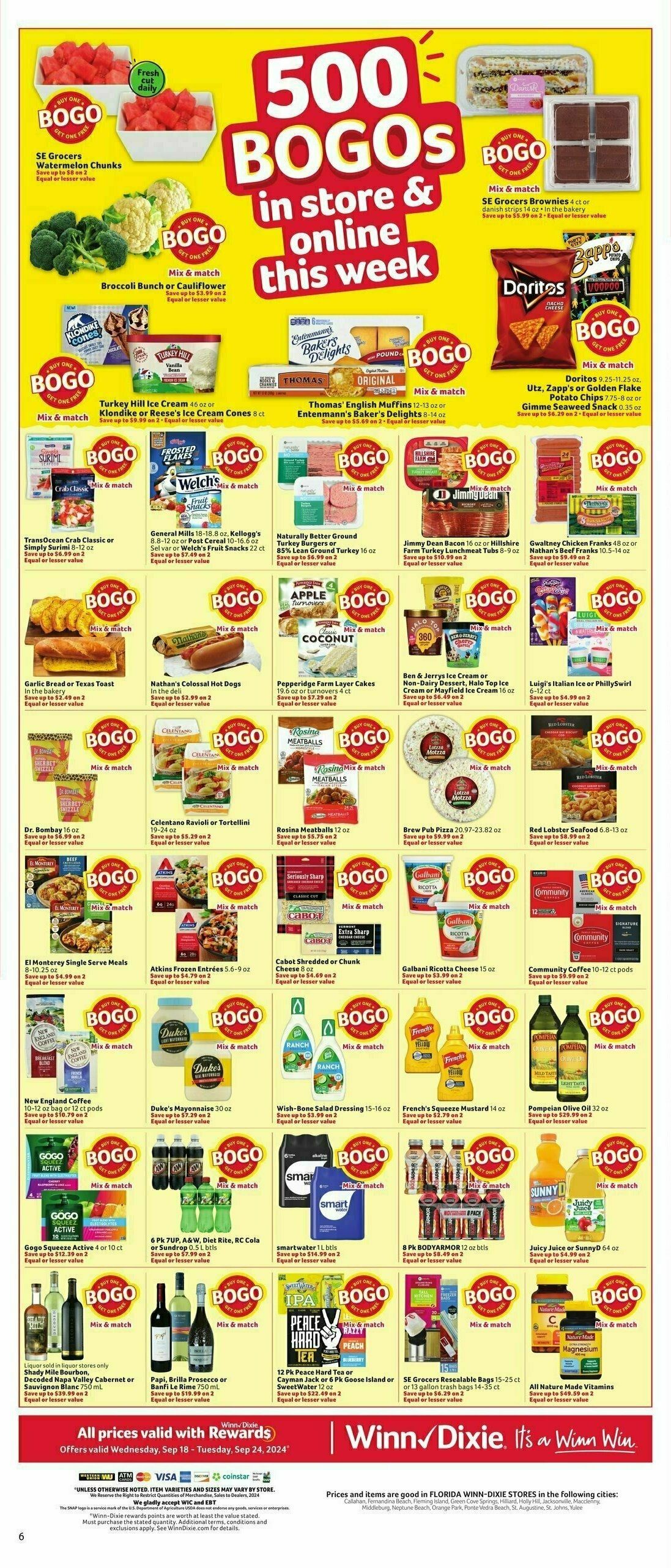 Winn-Dixie Weekly Ad from September 18