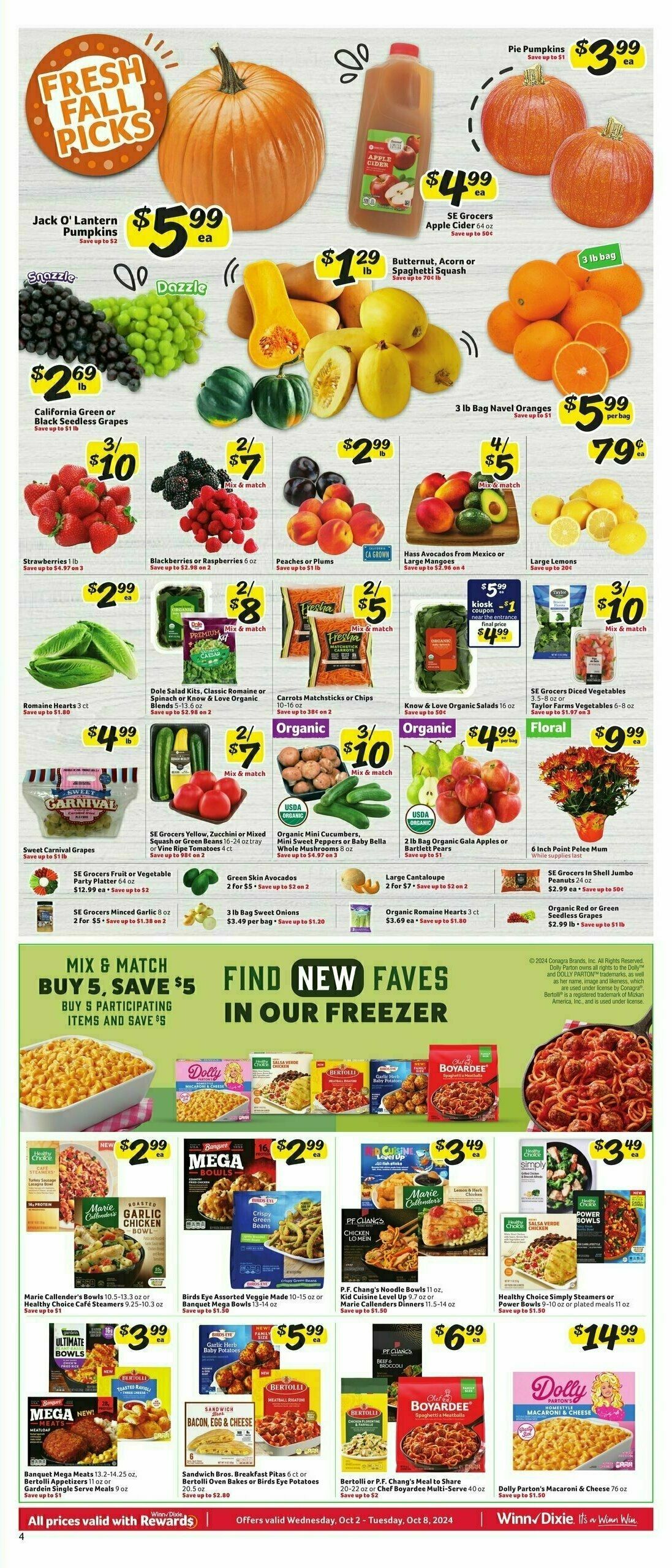 Winn-Dixie Weekly Ad from October 2