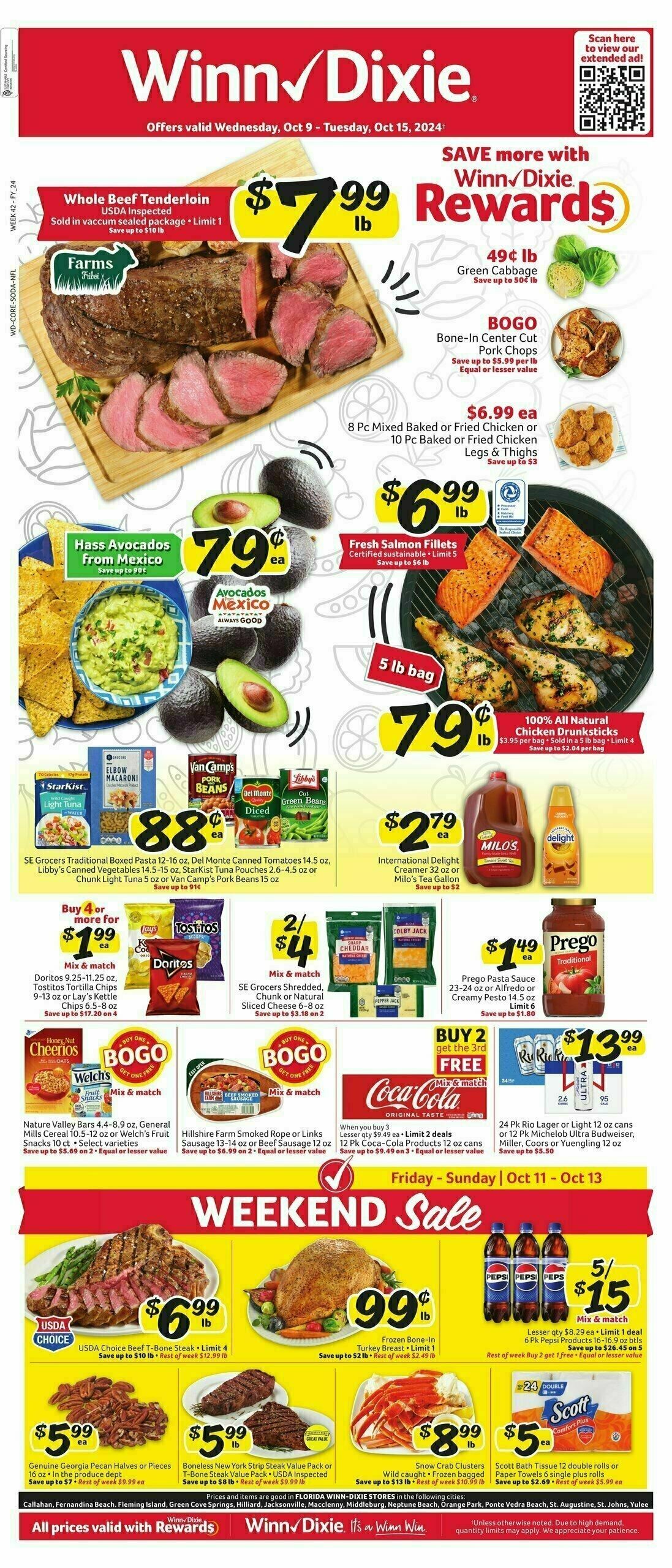 Winn-Dixie Weekly Ad from October 9