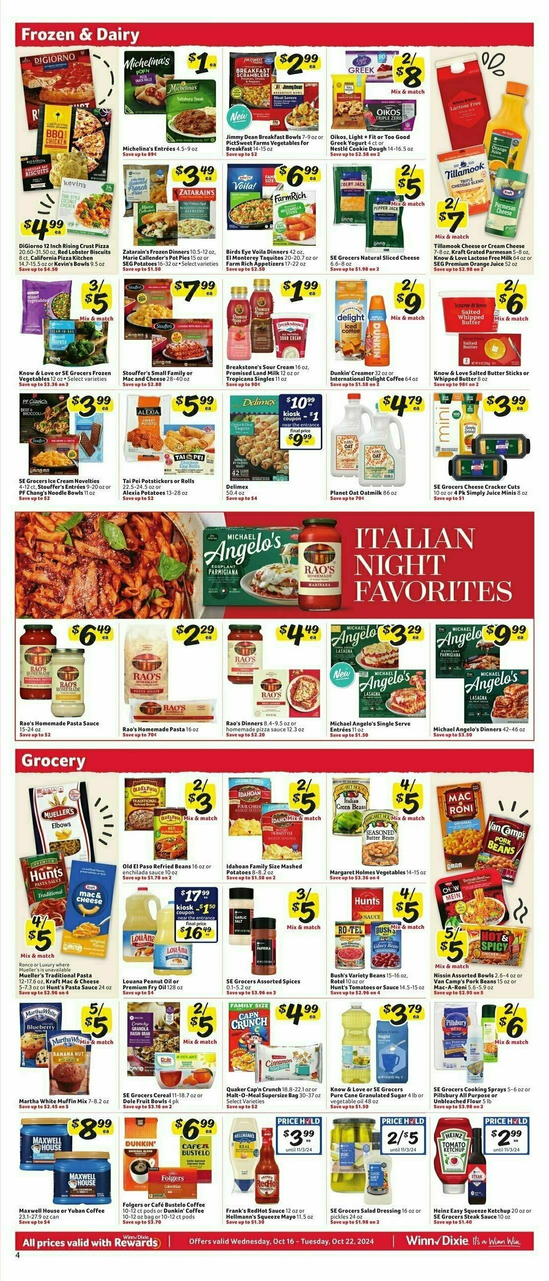 Winn-Dixie Weekly Ad from October 16