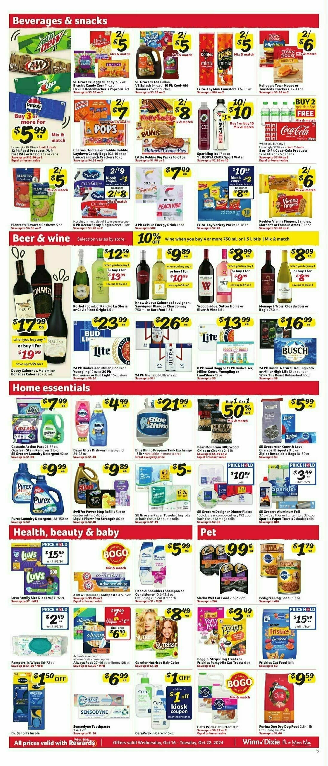 Winn-Dixie Weekly Ad from October 16