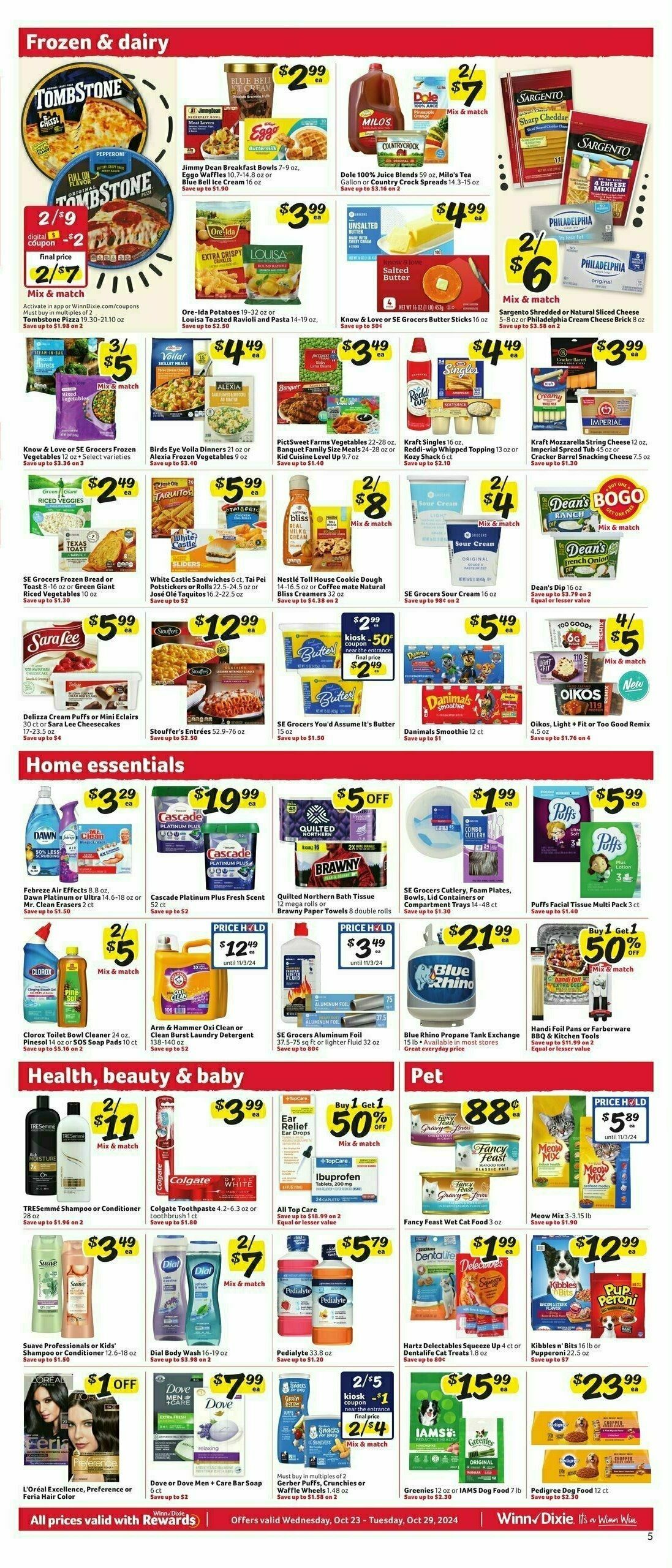 Winn-Dixie Weekly Ad from October 23