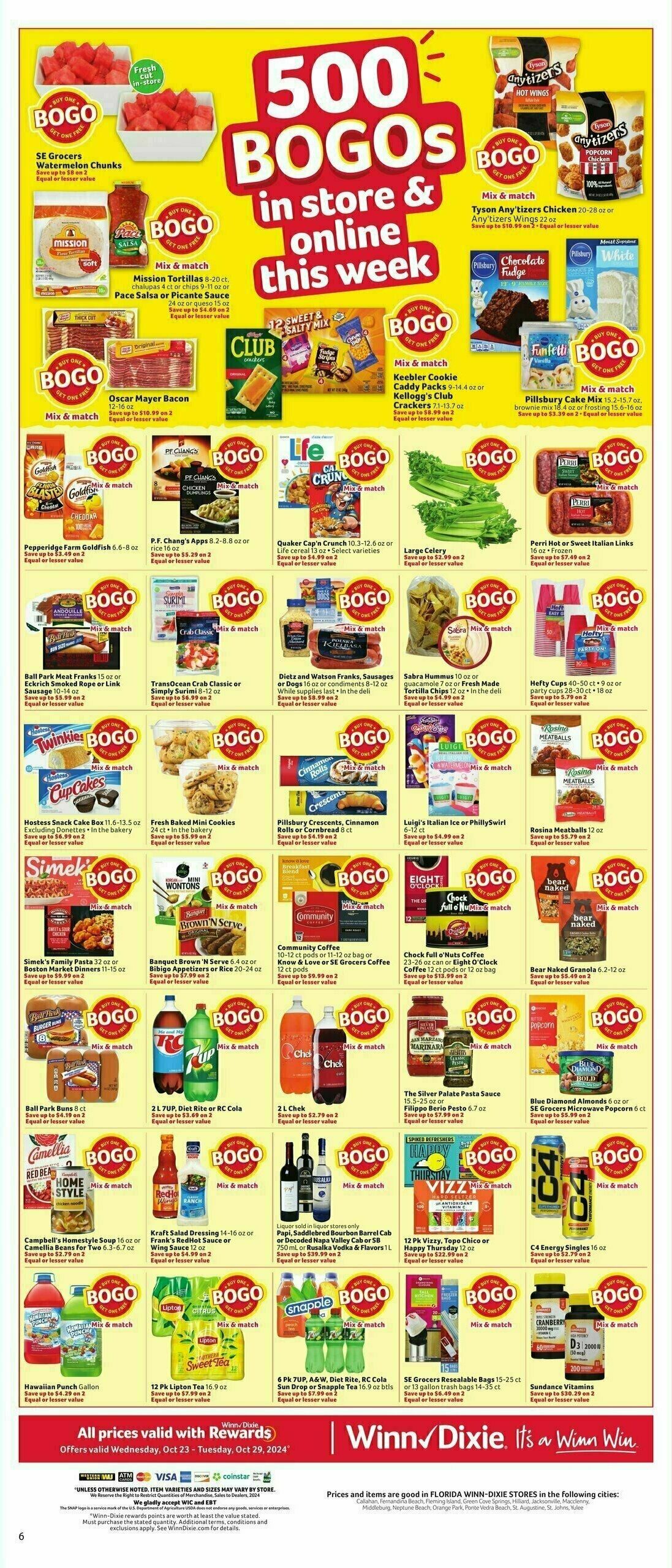 Winn-Dixie Weekly Ad from October 23