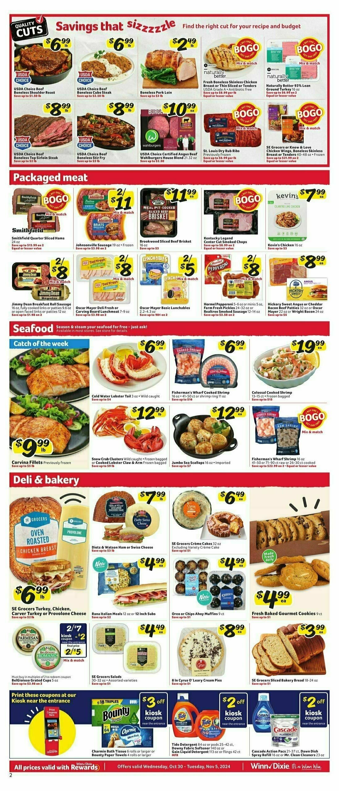 Winn-Dixie Weekly Ad from October 30