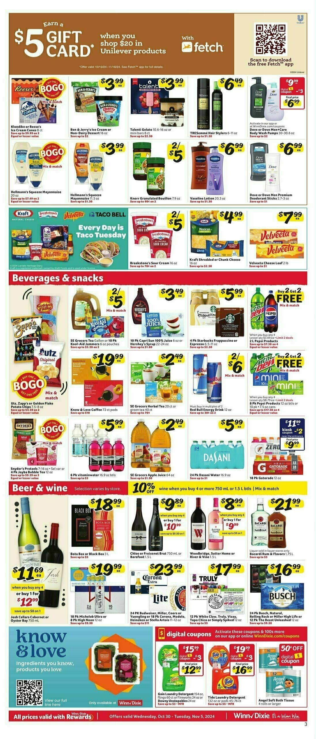 Winn-Dixie Weekly Ad from October 30