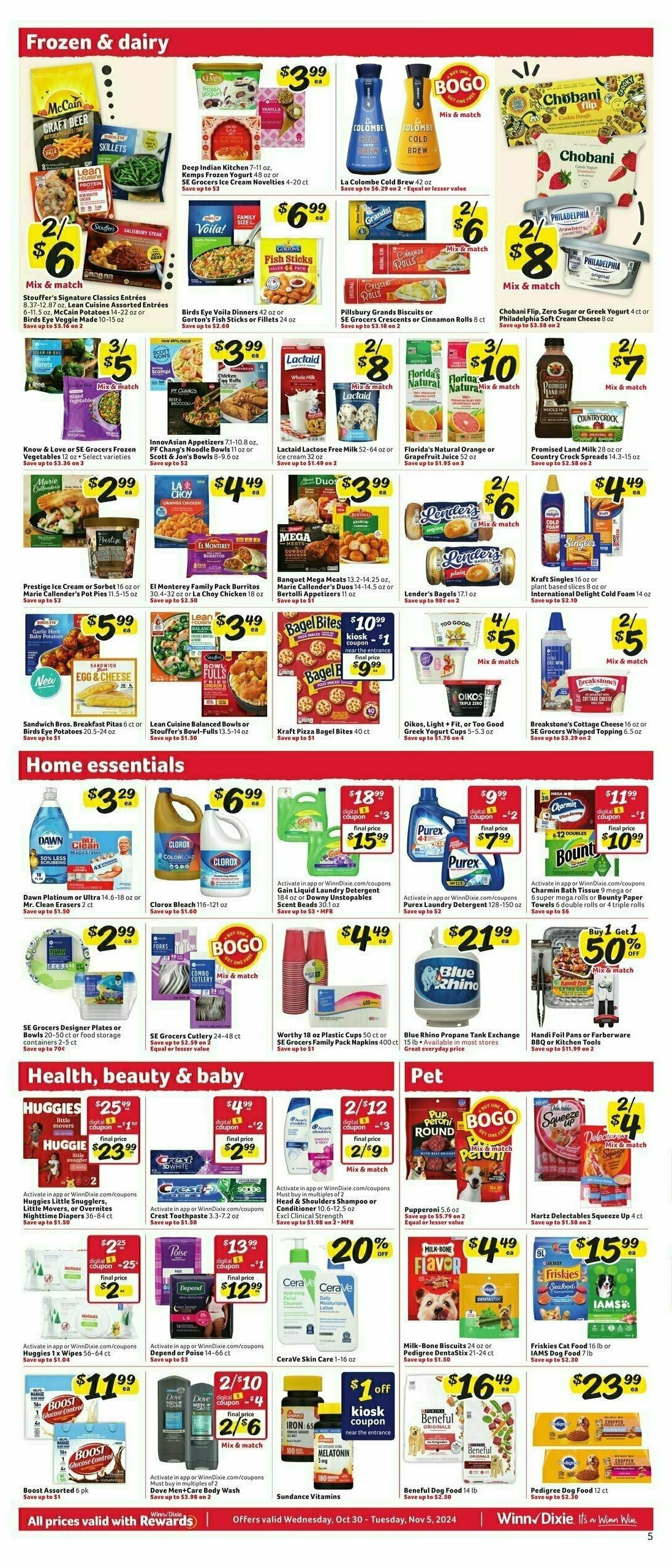 Winn-Dixie Weekly Ad from October 30