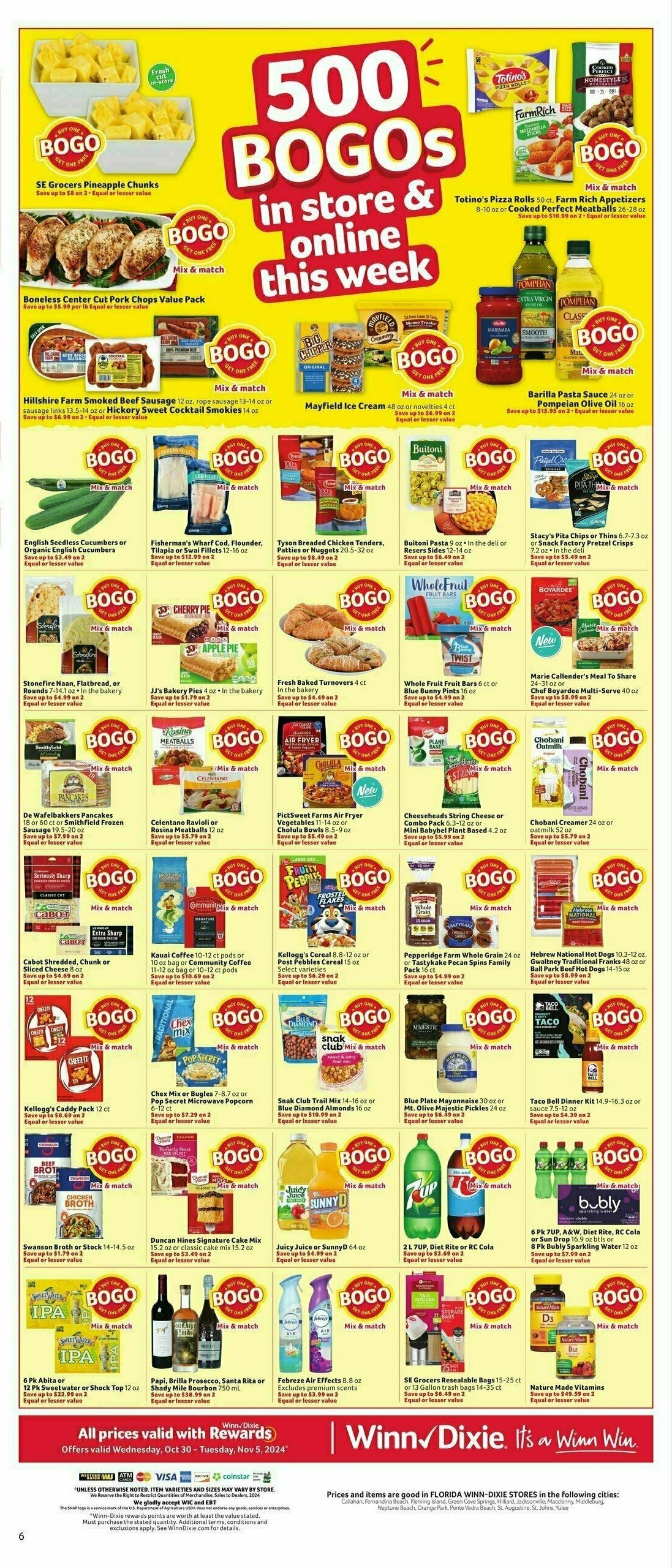 Winn-Dixie Weekly Ad from October 30