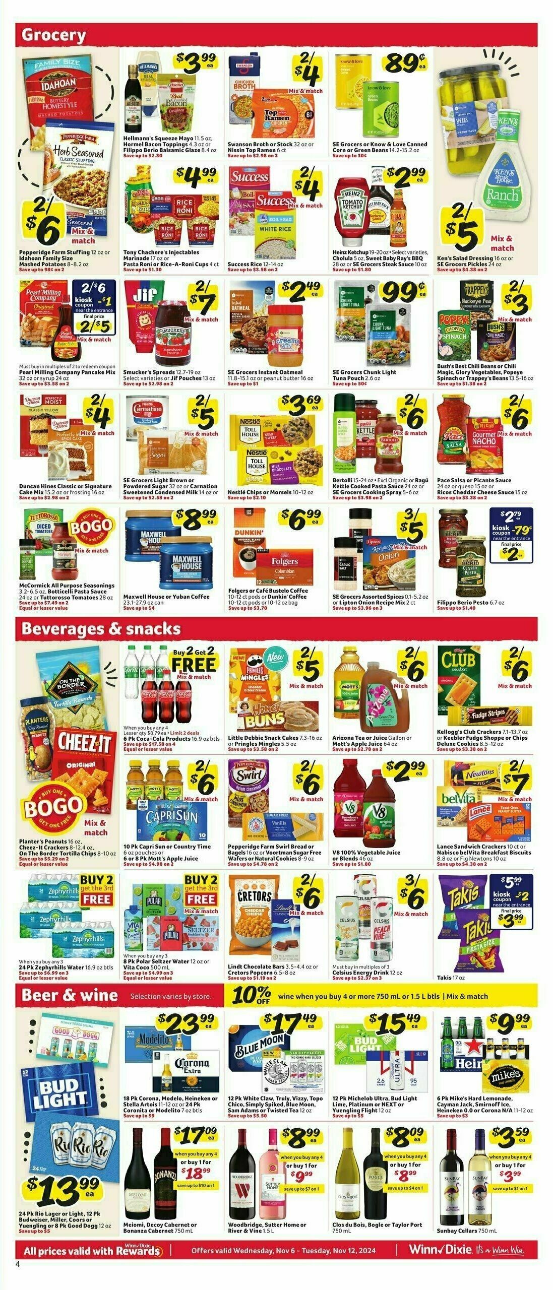 Winn-Dixie Weekly Ad from November 6