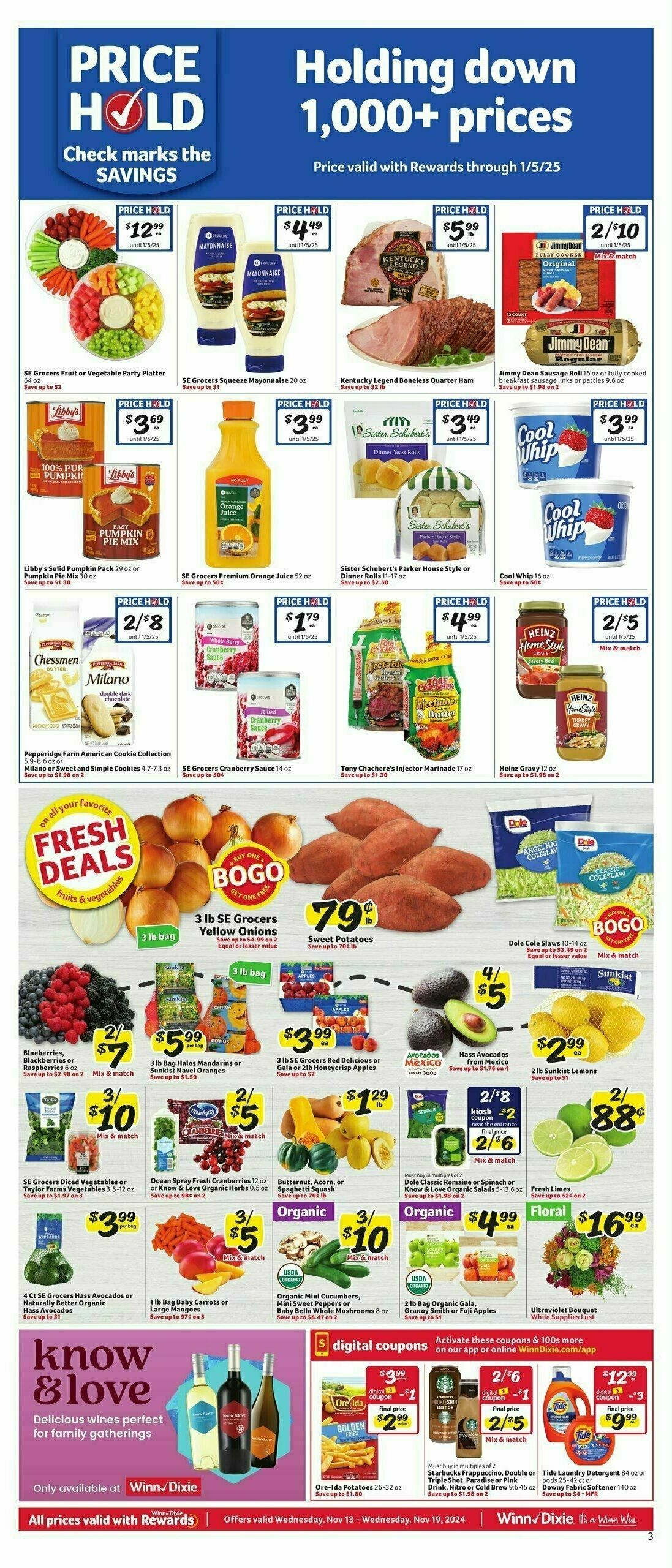 Winn-Dixie Weekly Ad from November 13