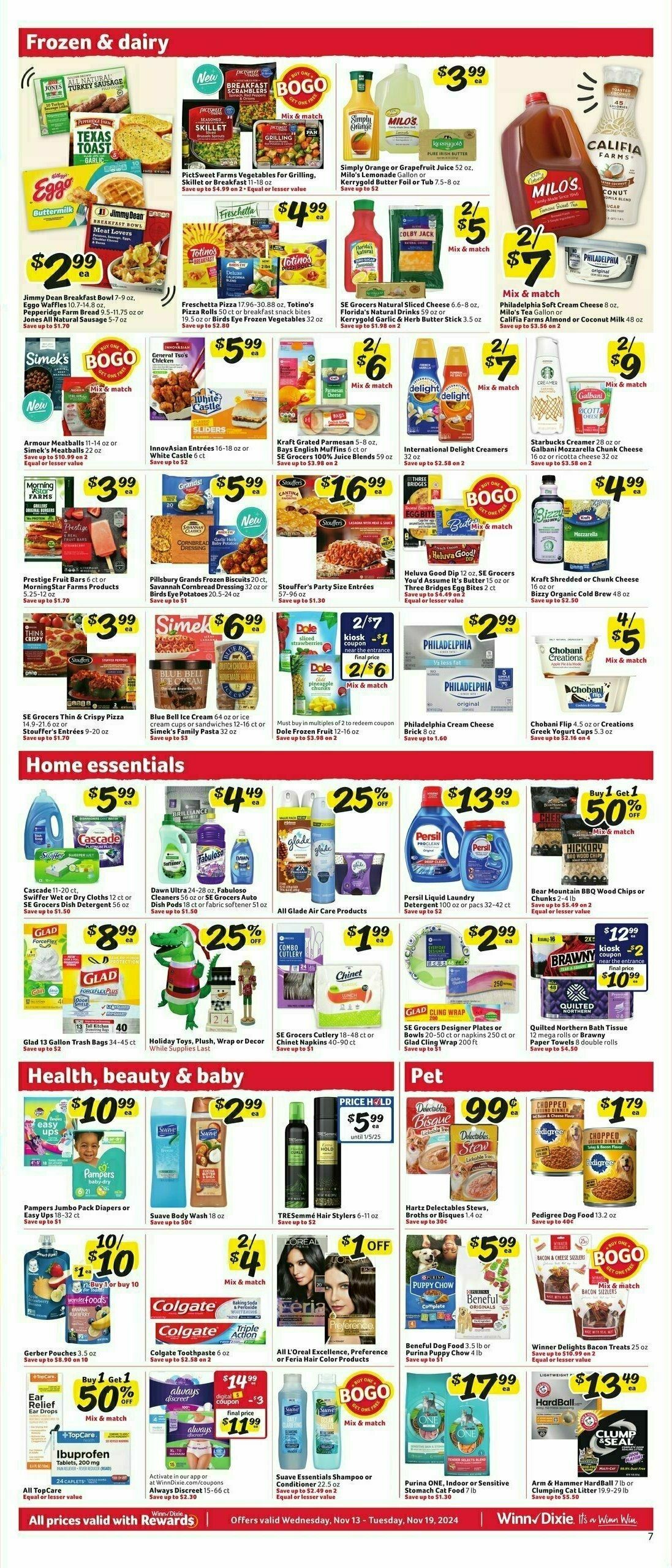 Winn-Dixie Weekly Ad from November 13