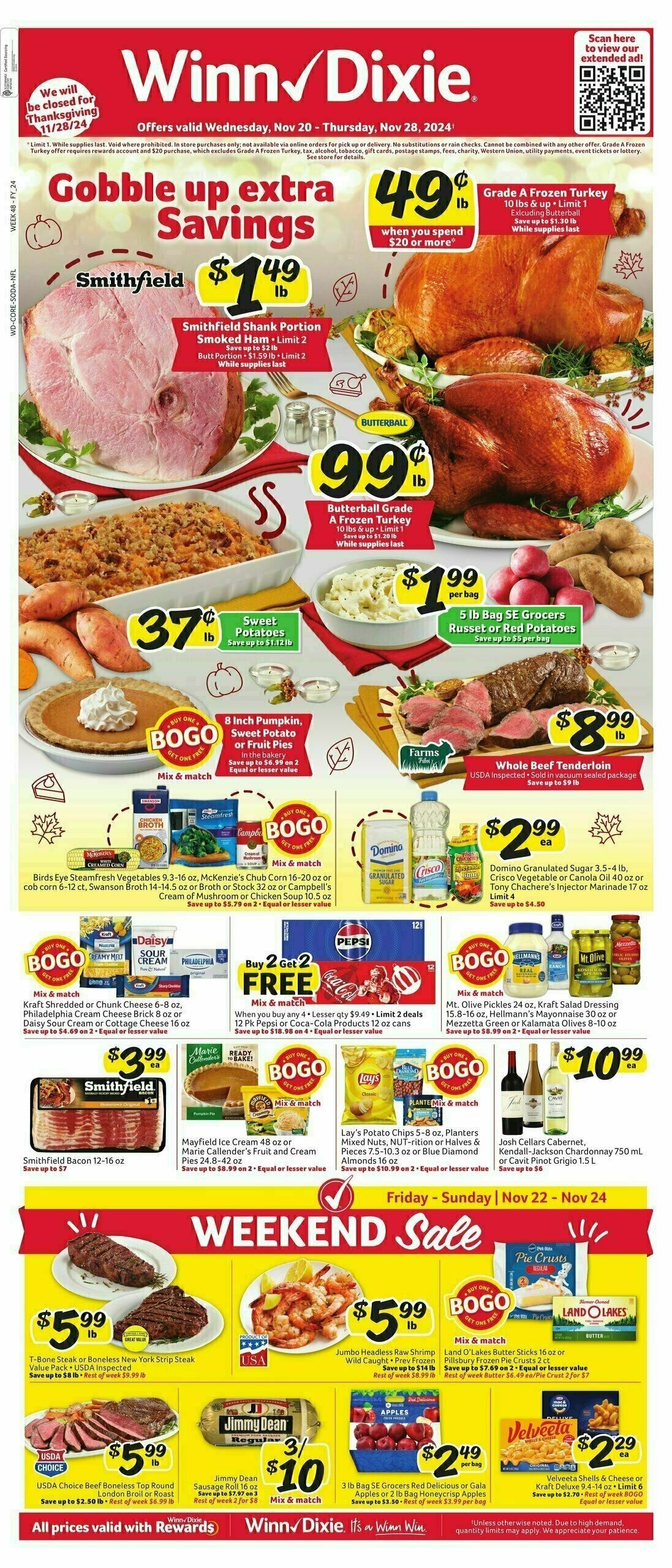 Winn-Dixie Weekly Ad from November 20