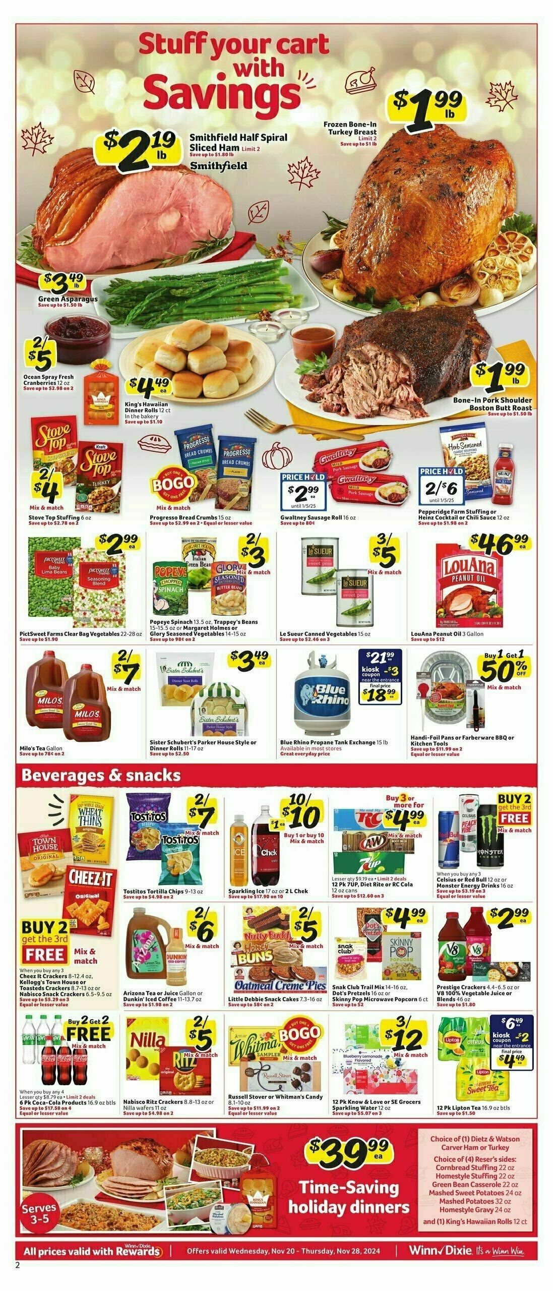 Winn-Dixie Weekly Ad from November 20