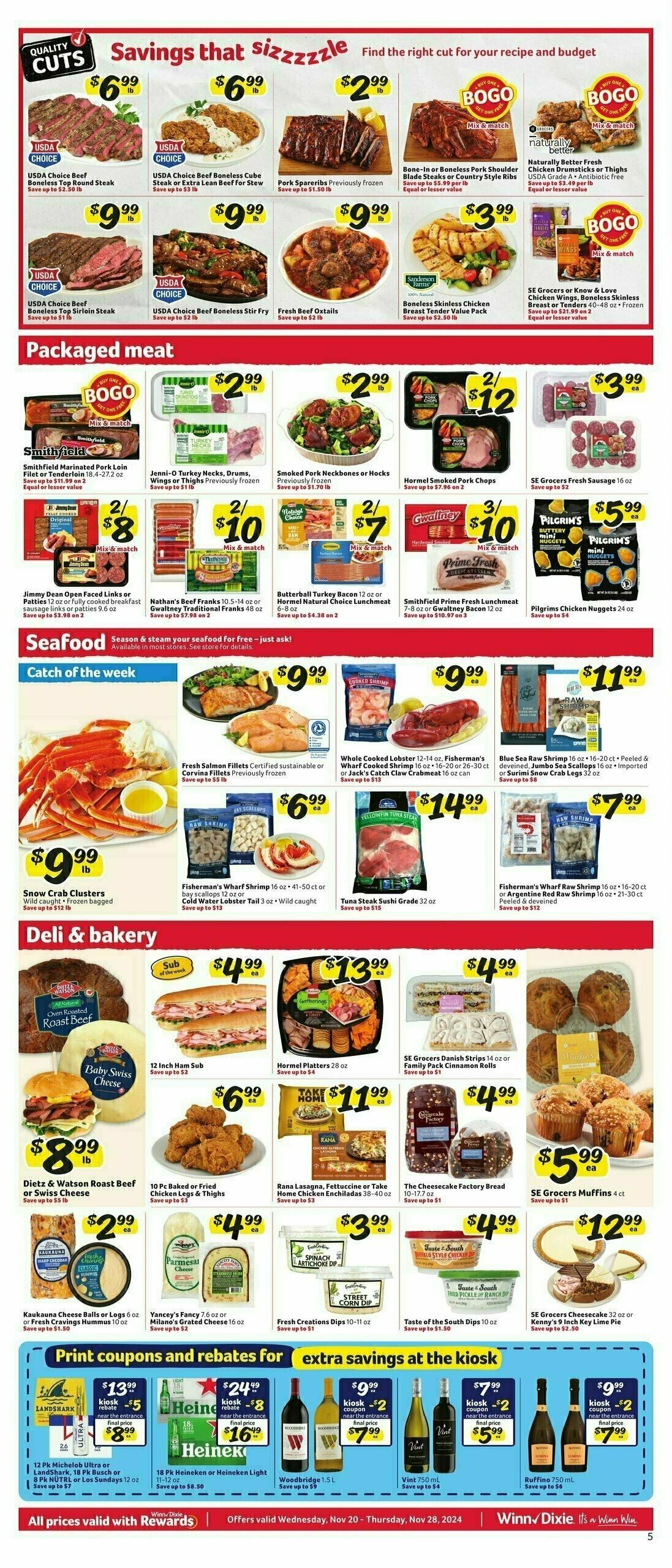 Winn-Dixie Weekly Ad from November 20